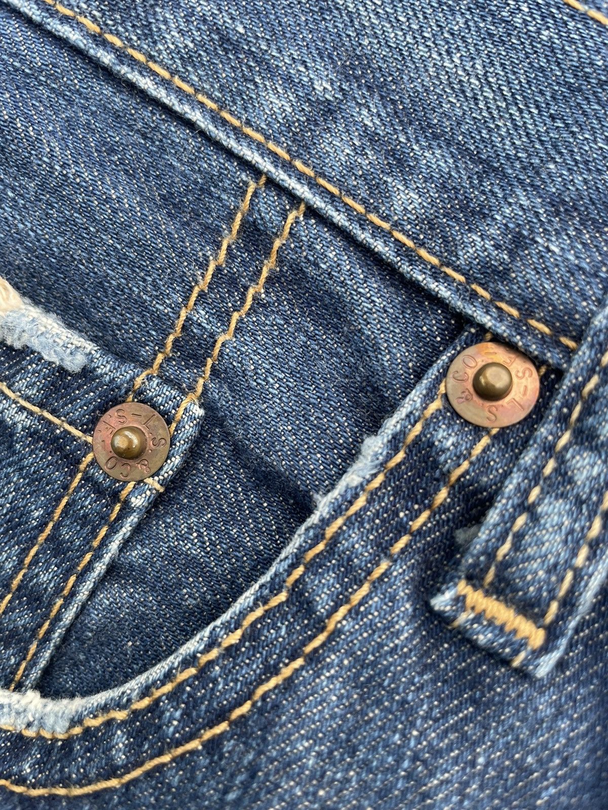 Levi's Levis 501 e 2003 Faded Wash Denim Size US 32 / EU 48 - 17 Thumbnail