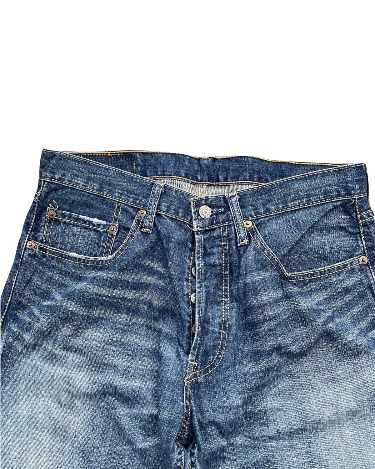 Levi's Levis 501 e 2003 Faded Wash Denim Size US 32 / EU 48 - 5 Thumbnail