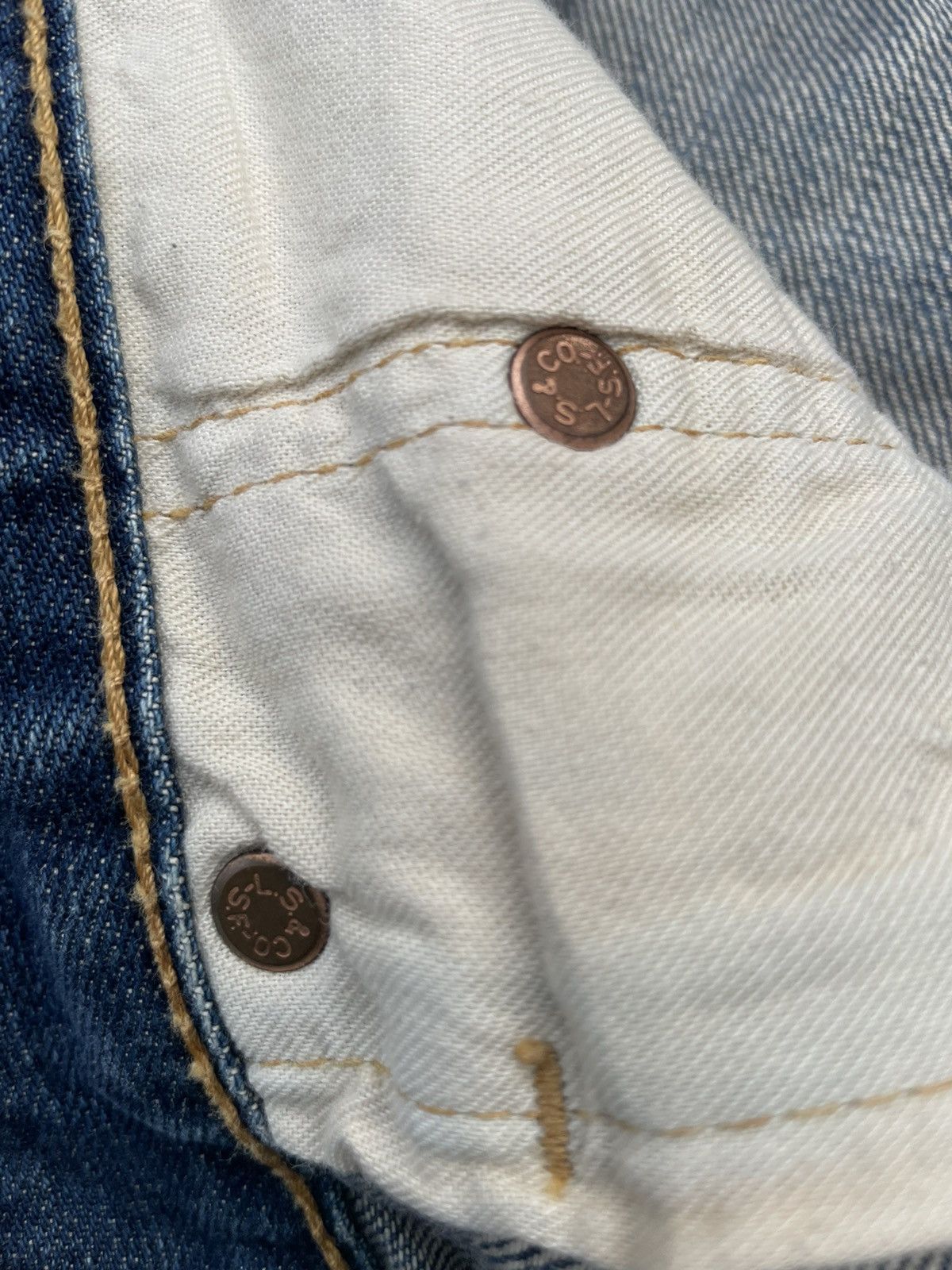 Levi's Levis 501 e 2003 Faded Wash Denim Size US 32 / EU 48 - 14 Thumbnail