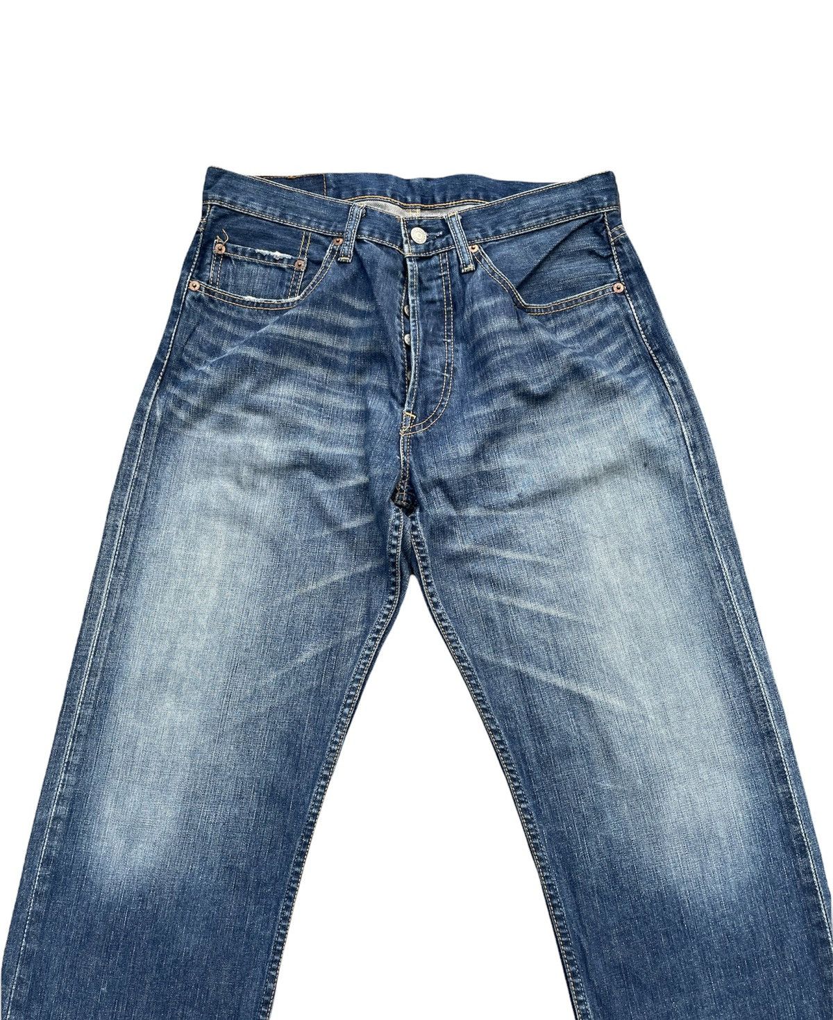 Levi's Levis 501 e 2003 Faded Wash Denim Size US 32 / EU 48 - 4 Thumbnail