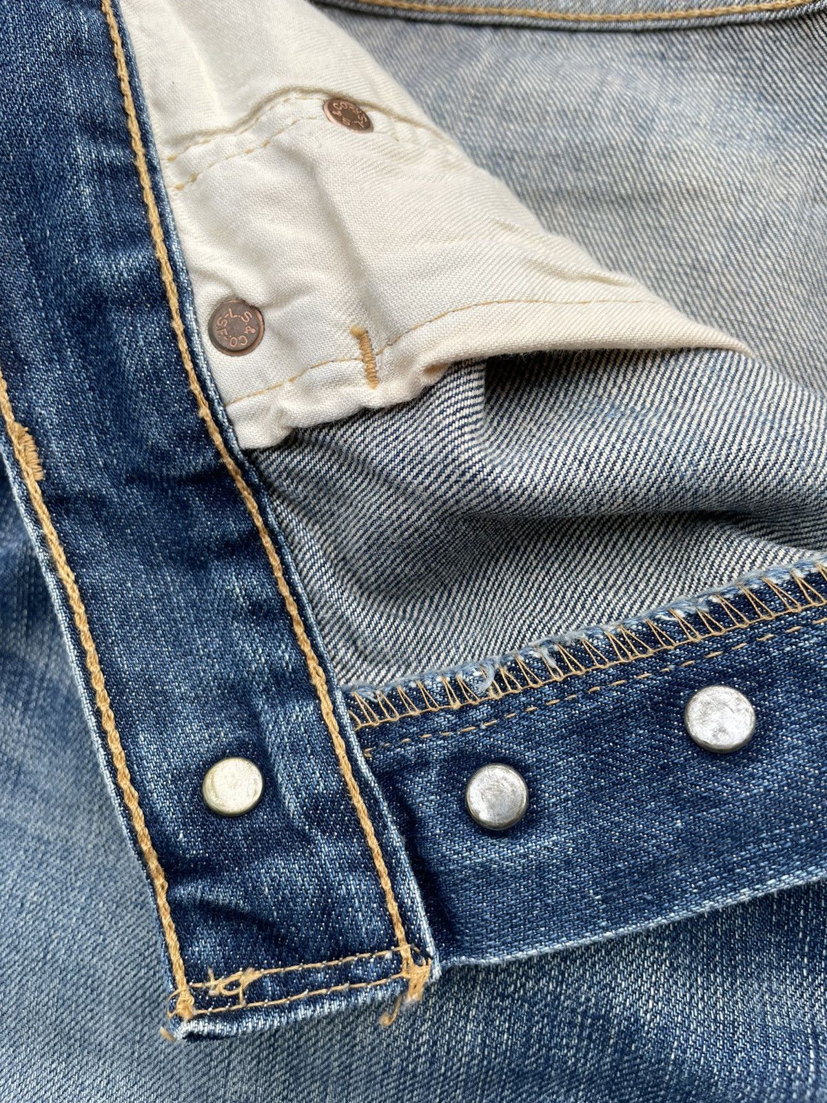Levi's Levis 501 e 2003 Faded Wash Denim Size US 32 / EU 48 - 16 Thumbnail