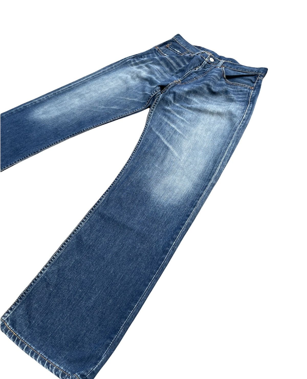 Levi's Levis 501 e 2003 Faded Wash Denim Size US 32 / EU 48 - 2 Thumbnail
