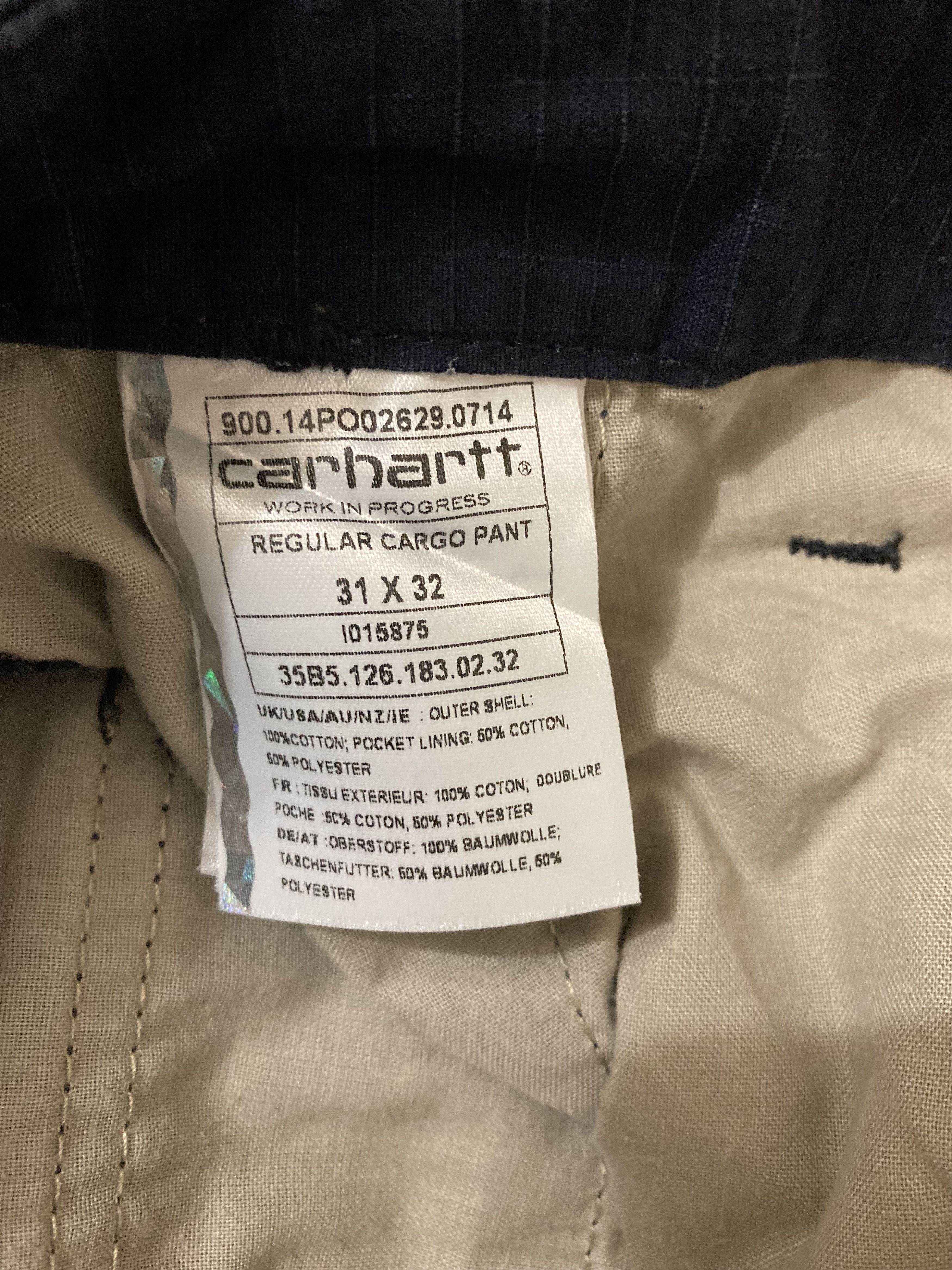Carhartt Carhartt WIP Vintage Rip Stop Regular Cargo Pants Size US 31 - 3 Thumbnail