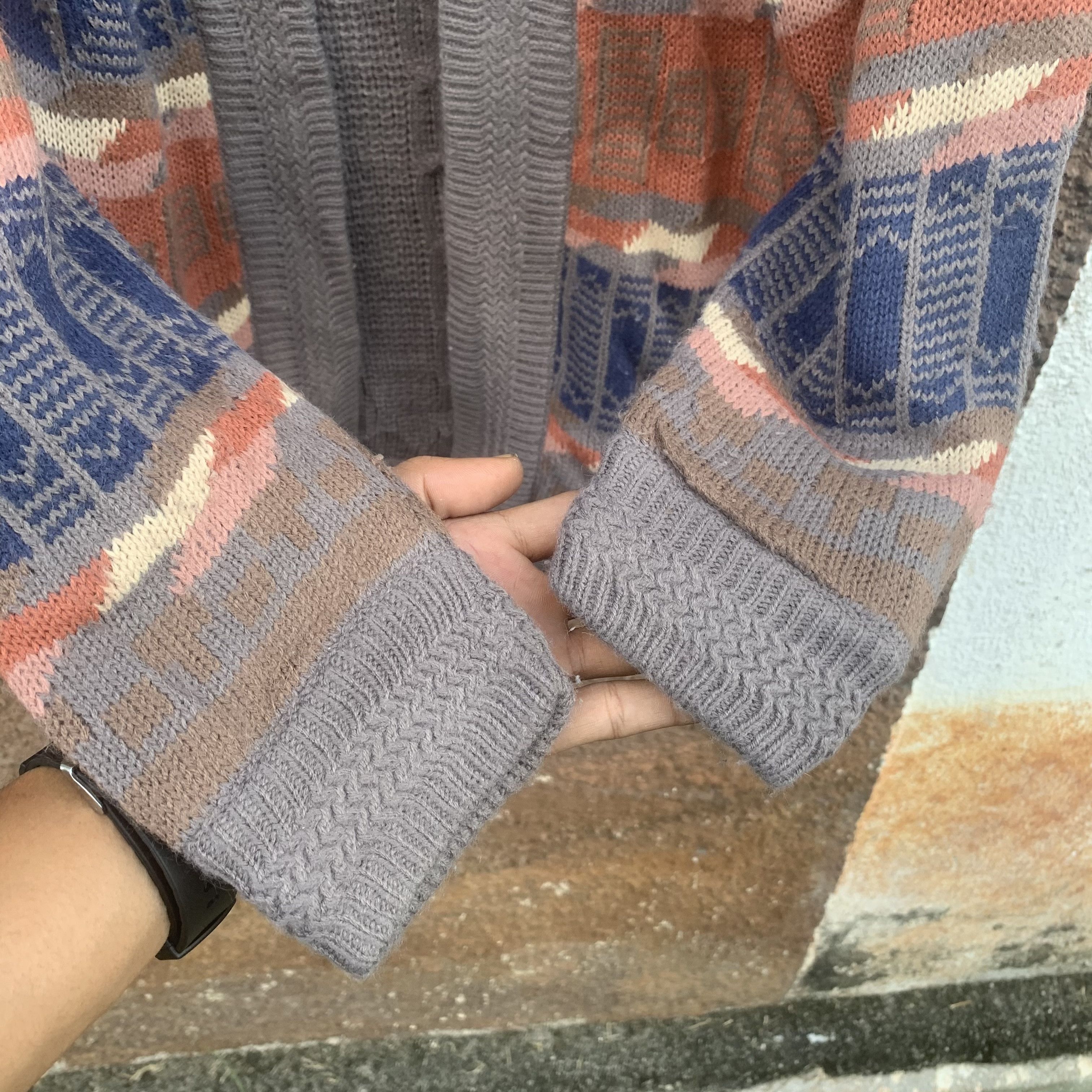 Aran Isles Knitwear SEND OFFER💥Scotch Faggonting Cable Reversible RARE Cardigan Size US M / EU 48-50 / 2 - 6 Thumbnail