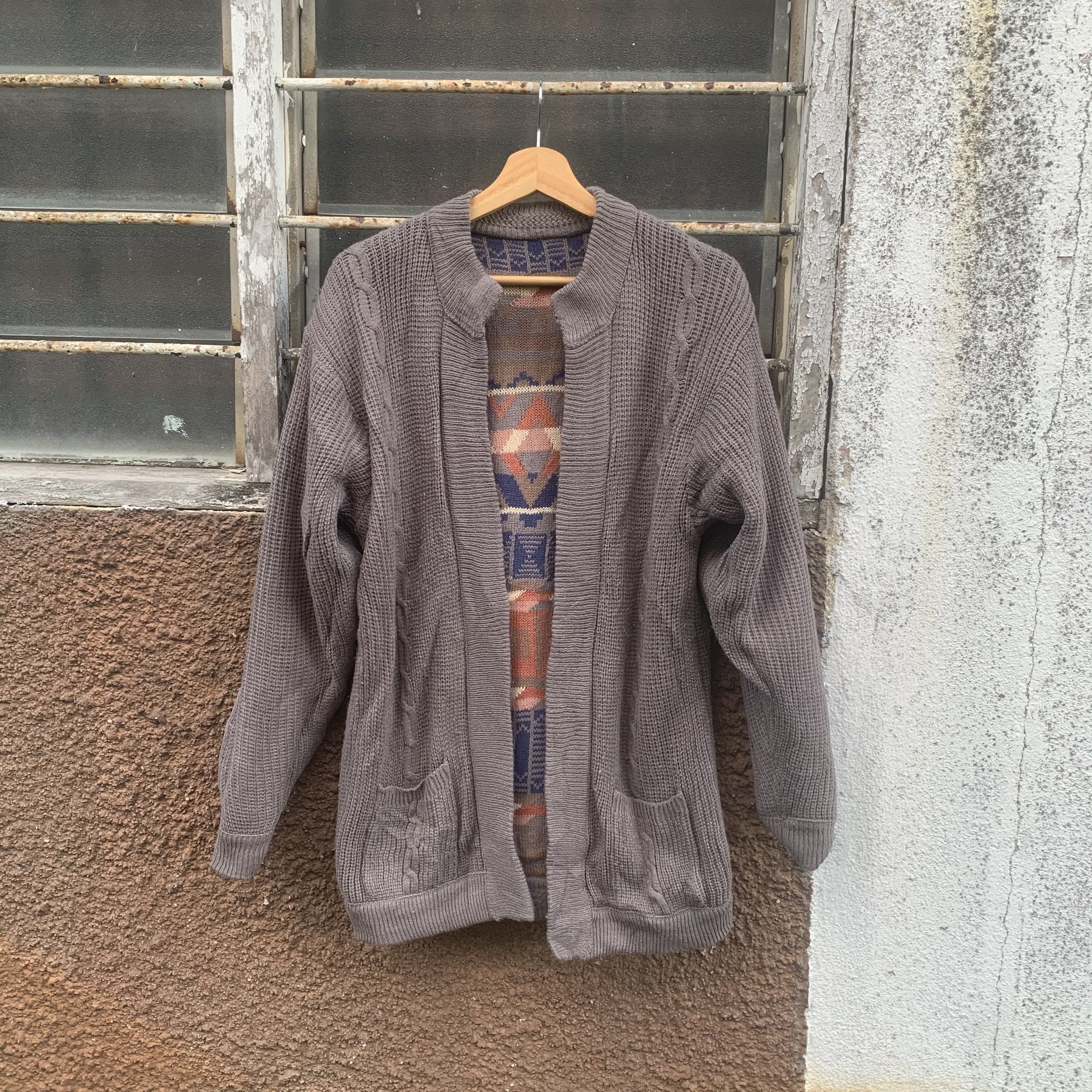 Aran Isles Knitwear SEND OFFER💥Scotch Faggonting Cable Reversible RARE Cardigan Size US M / EU 48-50 / 2 - 2 Thumbnail