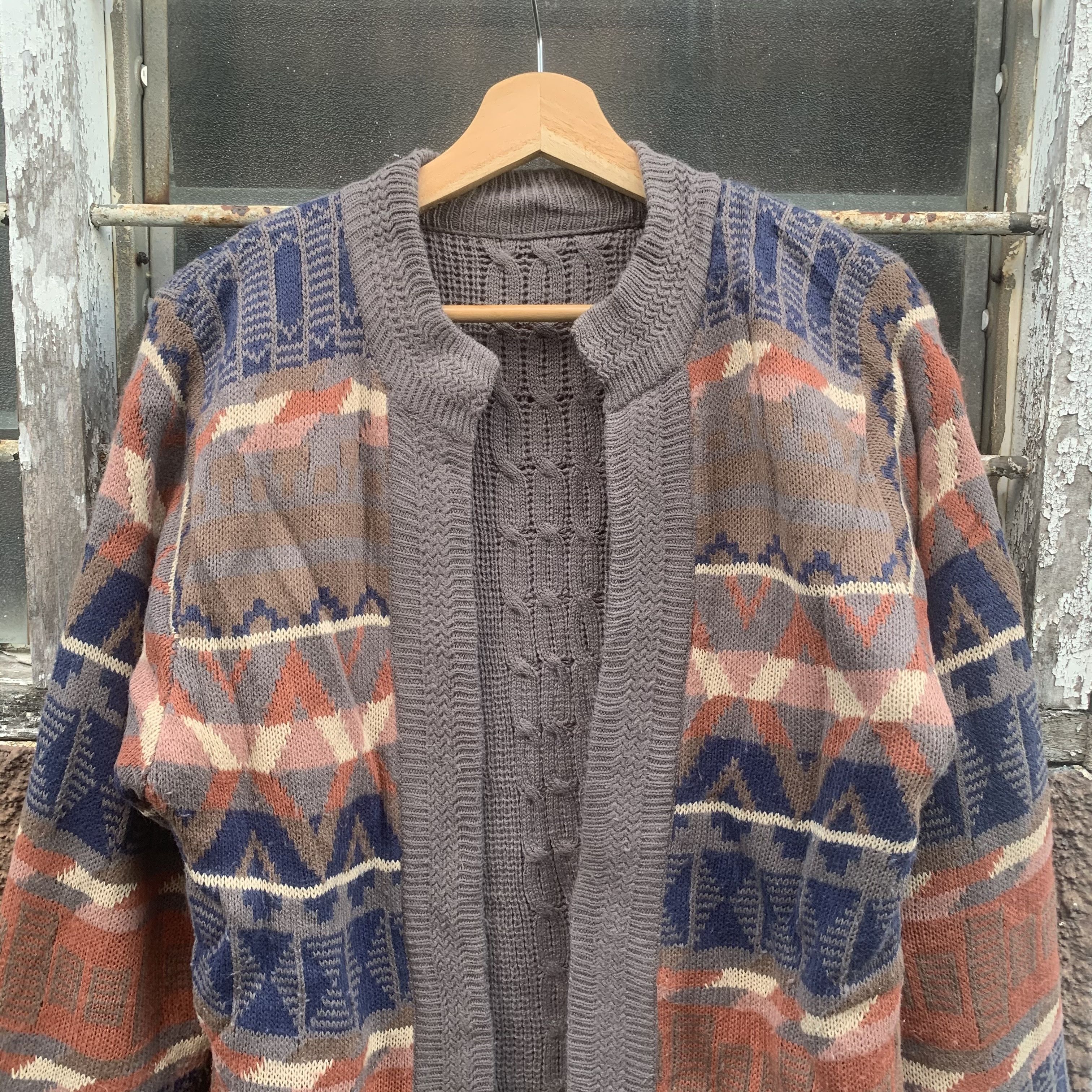 Aran Isles Knitwear SEND OFFER💥Scotch Faggonting Cable Reversible RARE Cardigan Size US M / EU 48-50 / 2 - 3 Thumbnail