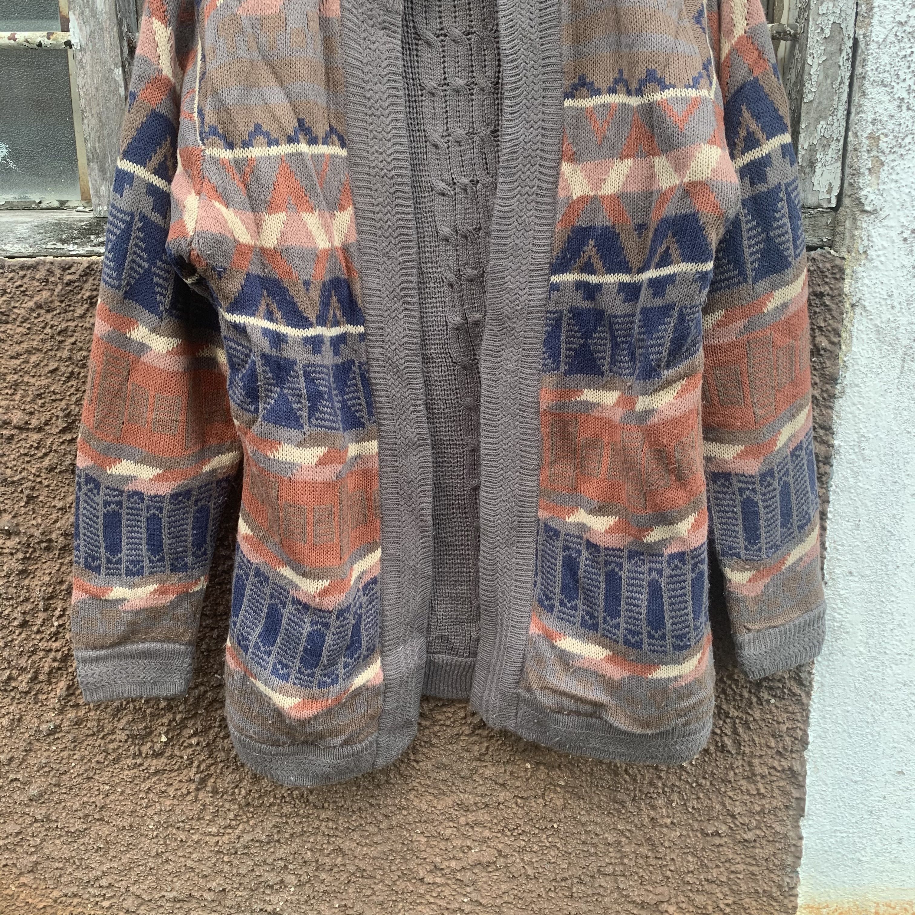 Aran Isles Knitwear SEND OFFER💥Scotch Faggonting Cable Reversible RARE Cardigan Size US M / EU 48-50 / 2 - 4 Thumbnail