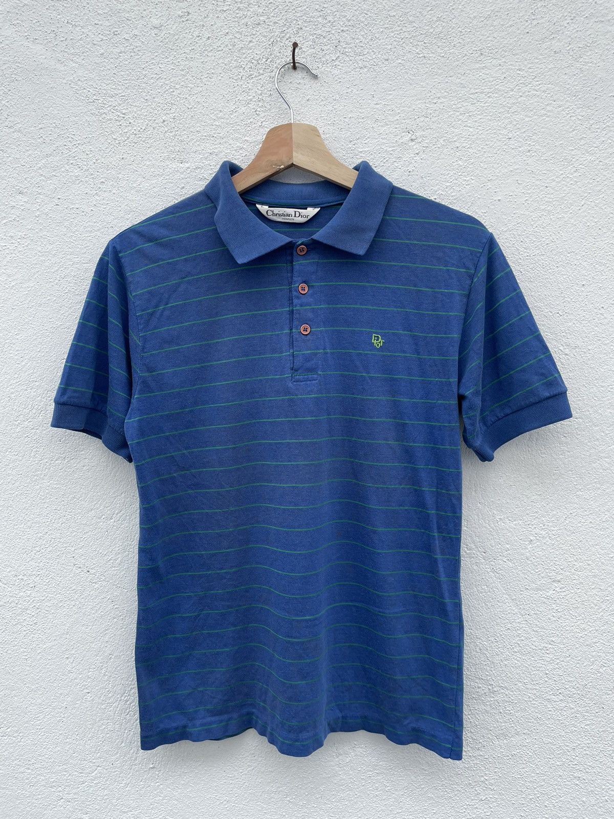Christian Dior Monsieur Vintage Christian Dior Monsier Stripe Polos Shirt Size US XXS / EU 40 - 1 Thumbnail