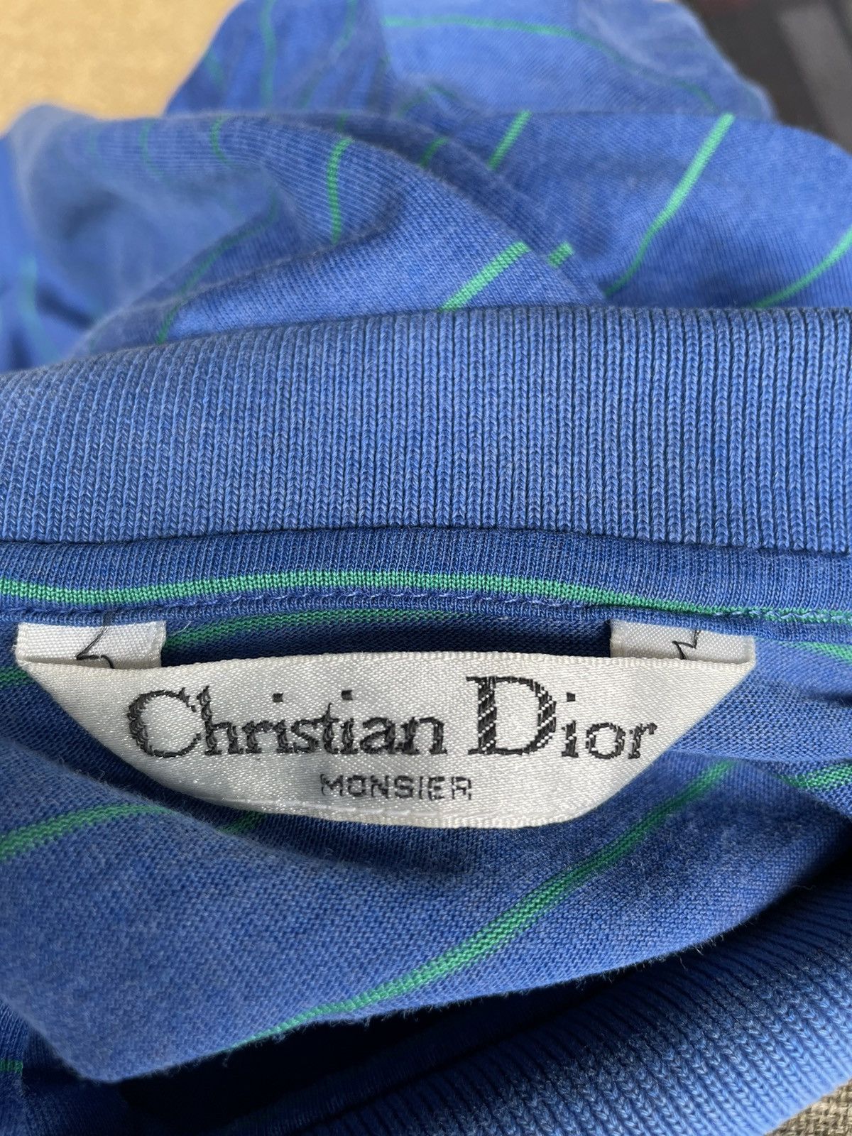 Christian Dior Monsieur Vintage Christian Dior Monsier Stripe Polos Shirt Size US XXS / EU 40 - 7 Thumbnail