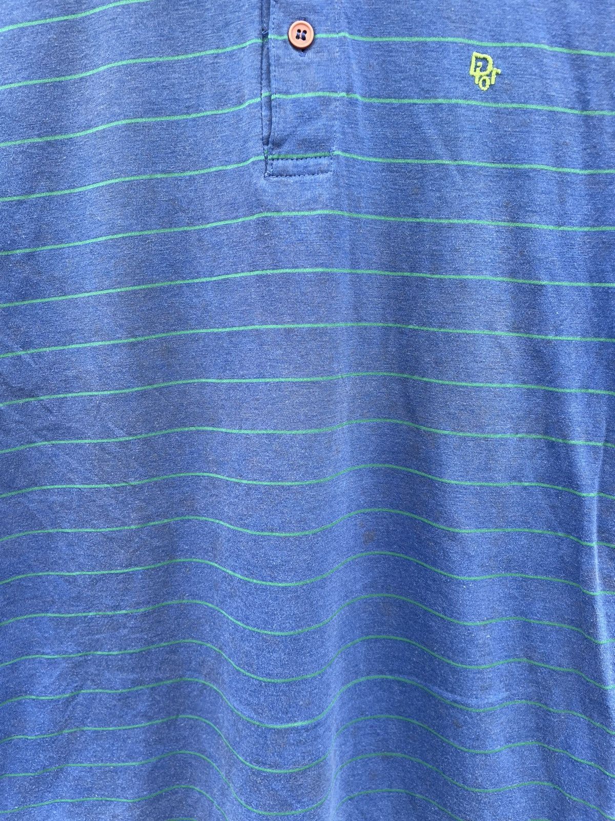 Christian Dior Monsieur Vintage Christian Dior Monsier Stripe Polos Shirt Size US XXS / EU 40 - 3 Thumbnail