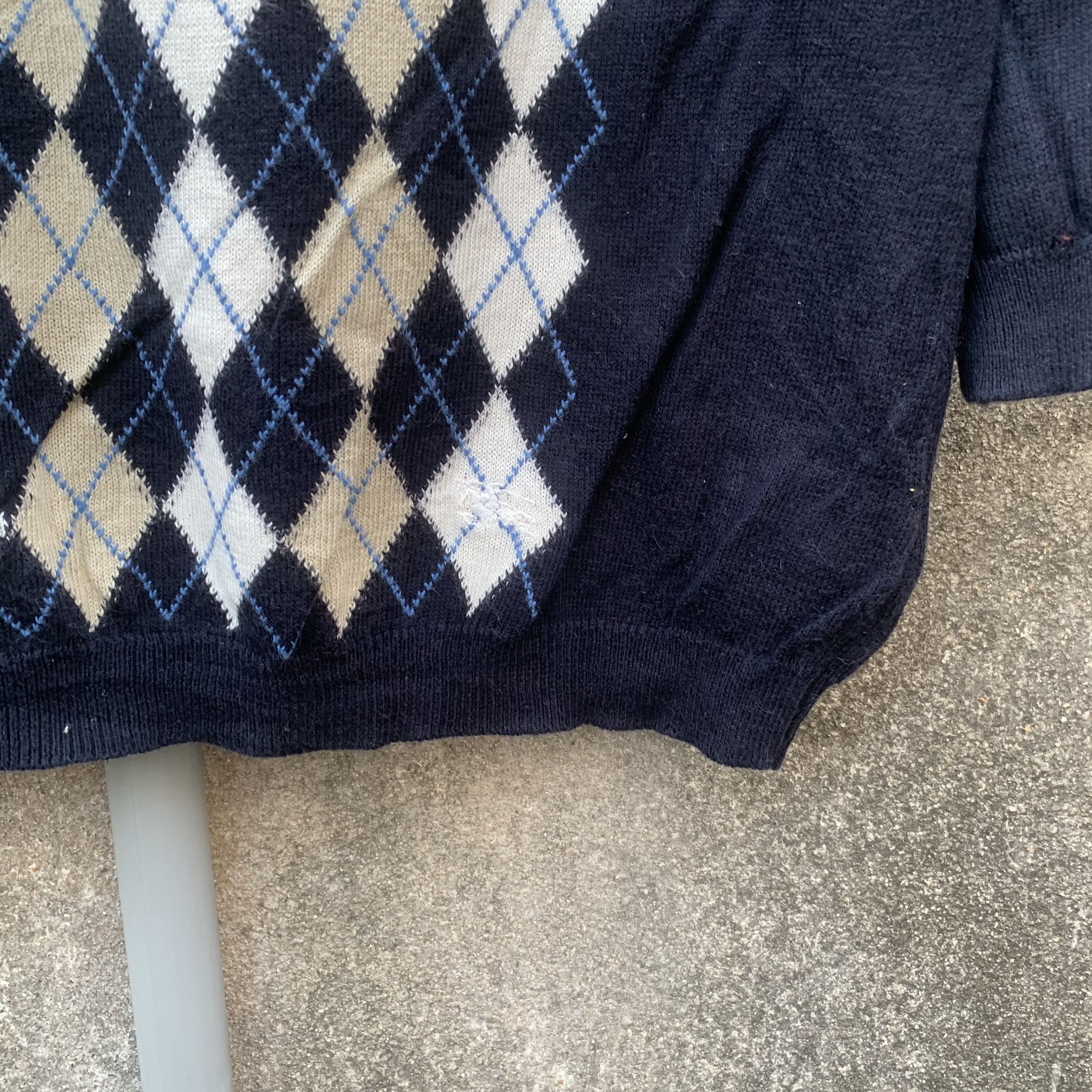 Burberry Burberry London Knit Argle Pattern Diamond Jumper Sweater Size US M / EU 48-50 / 2 - 8 Thumbnail