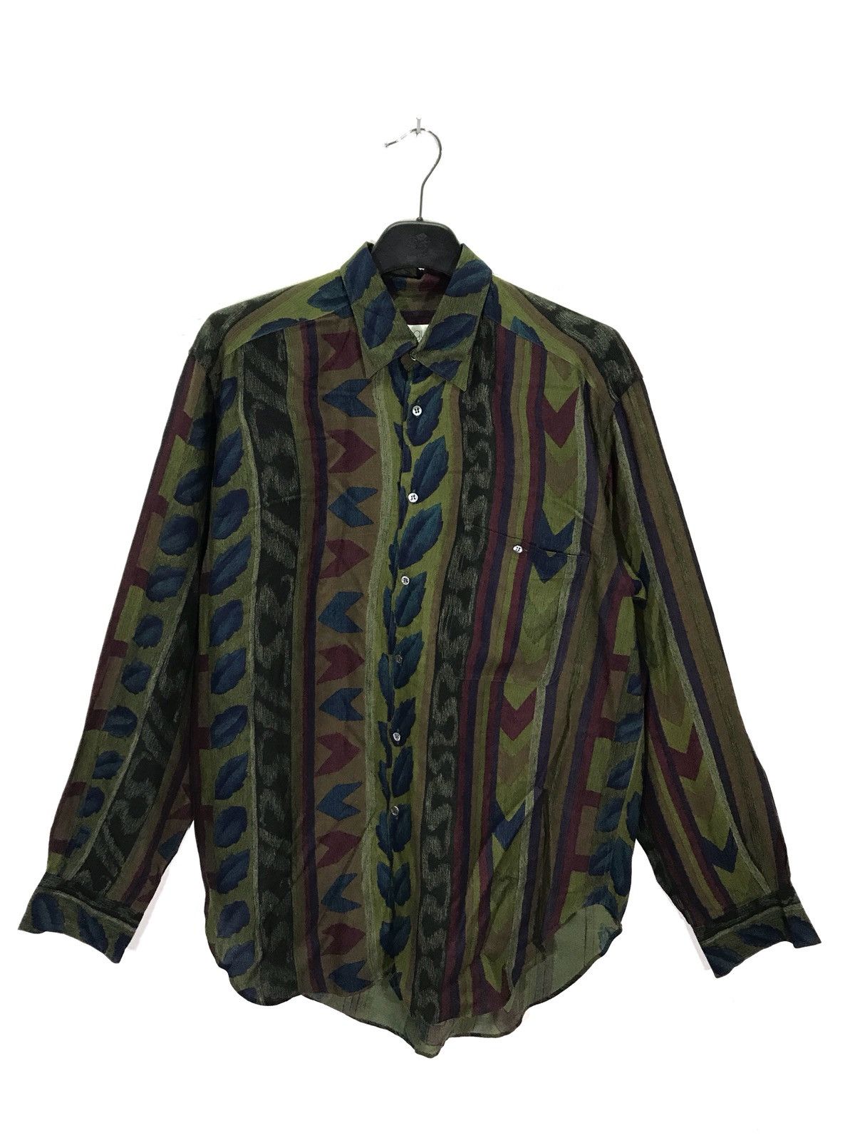 Designer × If Six Was Nine Vintage Bagutta Pop Art Design Rayon Shirt Made In Italy Size US M / EU 48-50 / 2 - 1 Thumbnail