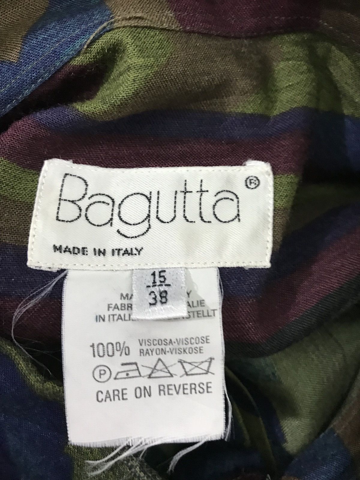 Designer × If Six Was Nine Vintage Bagutta Pop Art Design Rayon Shirt Made In Italy Size US M / EU 48-50 / 2 - 3 Thumbnail