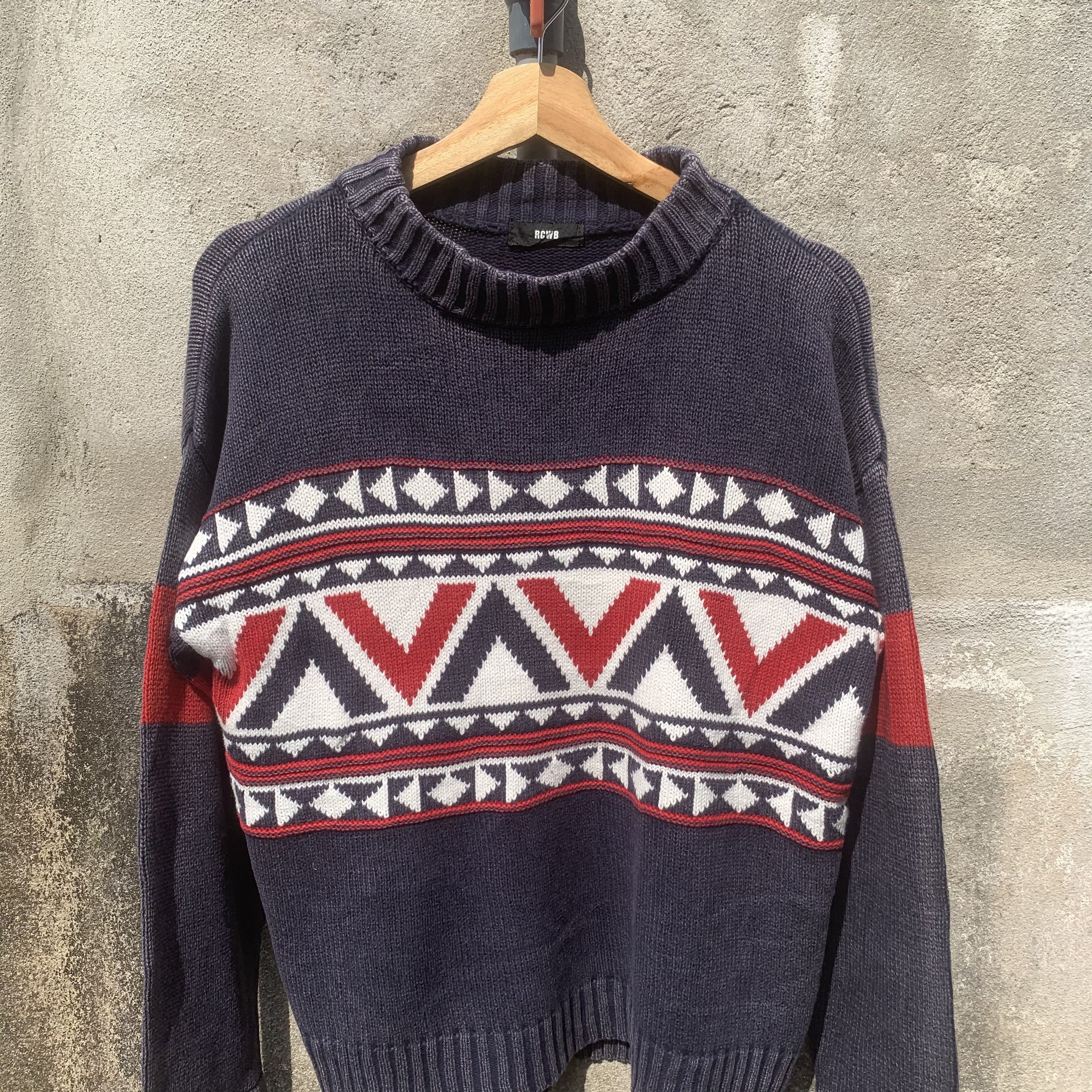 Aran Isles Knitwear 💥 STEALS 💥 RCWB Knit Sweater Southwestern Pullover Sweater Size US M / EU 48-50 / 2 - 2 Thumbnail