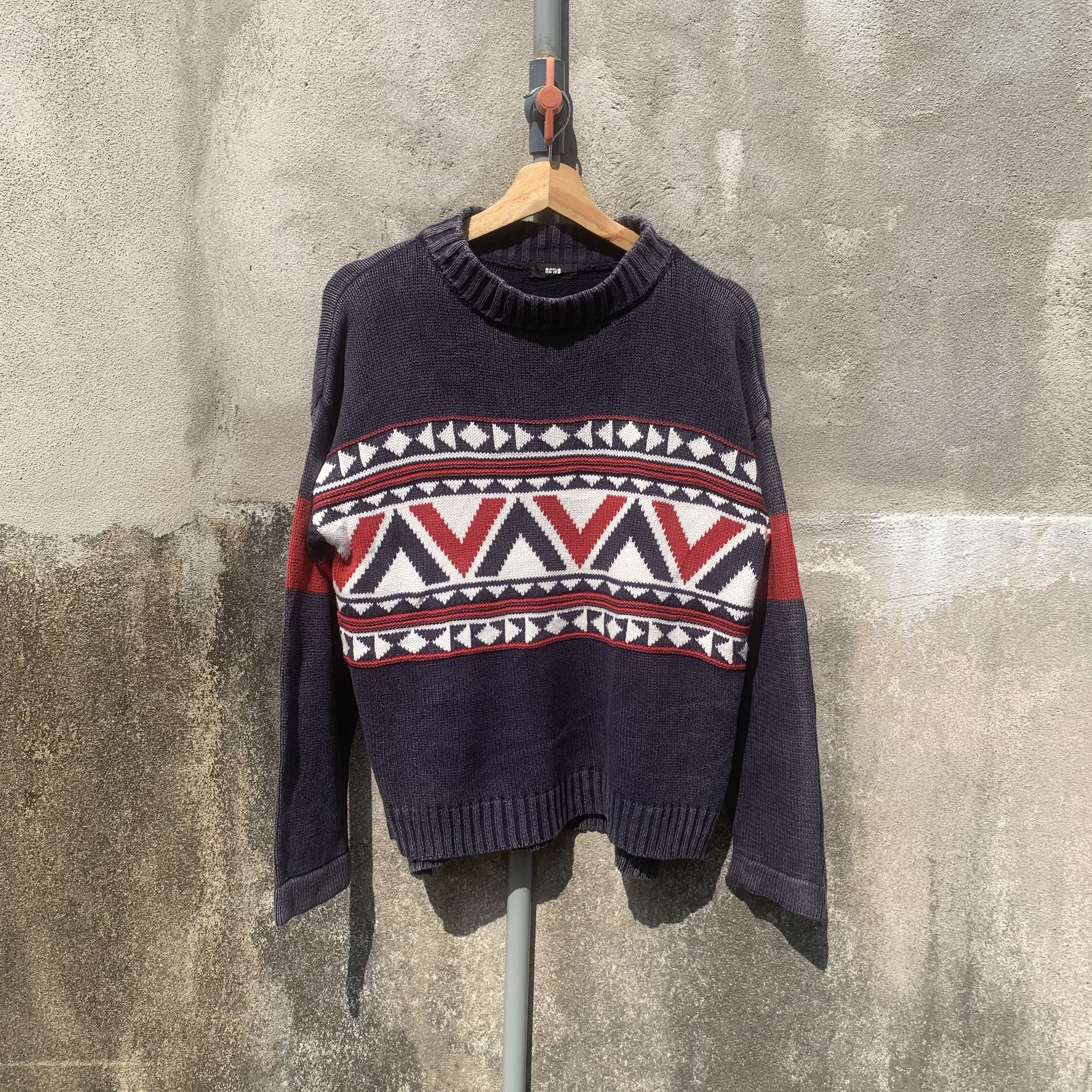 Aran Isles Knitwear 💥 STEALS 💥 RCWB Knit Sweater Southwestern Pullover Sweater Size US M / EU 48-50 / 2 - 1 Thumbnail