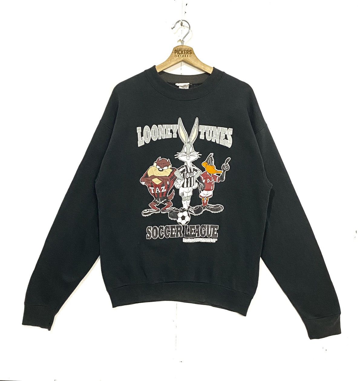 Cartoon Network Vintage 90s Looney Tunes Sweatshirts Pullover Biglogo Large Size US L / EU 52-54 / 3 - 1 Thumbnail