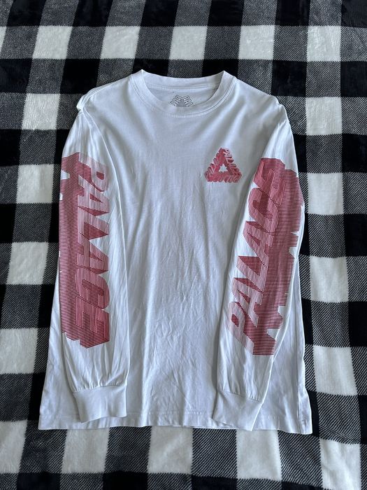 Palace Palace P-3D Longsleeve Tee white Medium! | Grailed