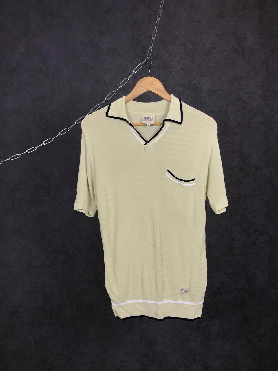 Versace Jeans Couture Versace Jeans Couture vintage rare luxury polo tee Size US L / EU 52-54 / 3 - 1 Thumbnail