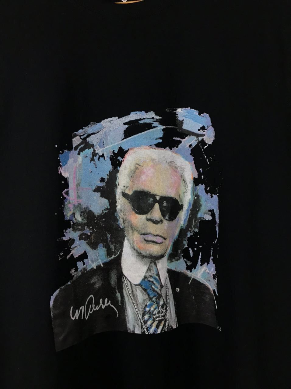 Karl Lagerfeld × Other Celebrity icons Karl Lagerfeld streetwear black tee Size US M / EU 48-50 / 2 - 3 Thumbnail