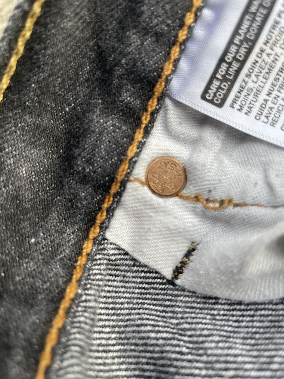 Levi's Levi’s 501 e Haiti Black Denim Size US 37 - 15 Thumbnail