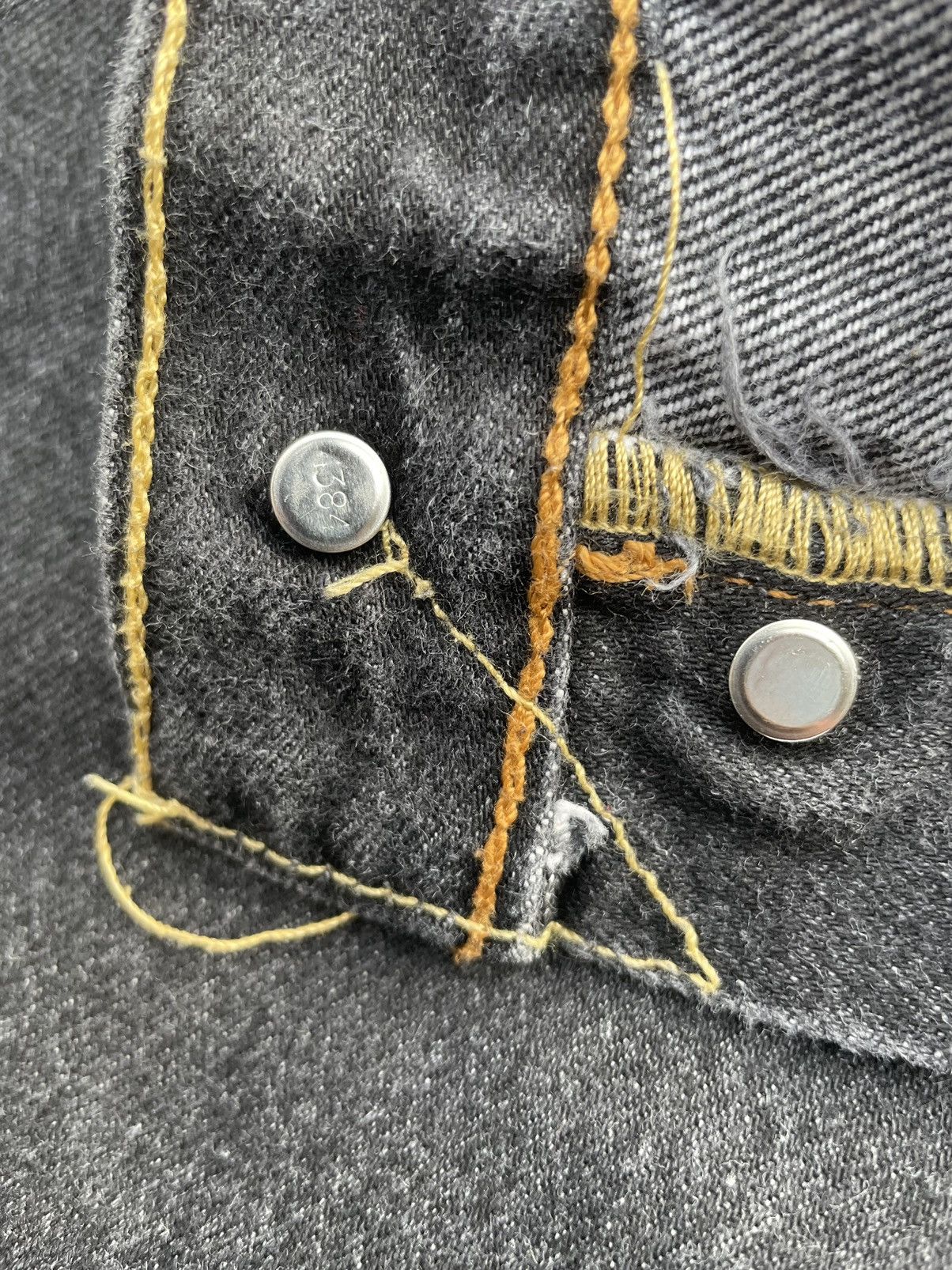 Levi's Levi’s 501 e Haiti Black Denim Size US 37 - 16 Thumbnail