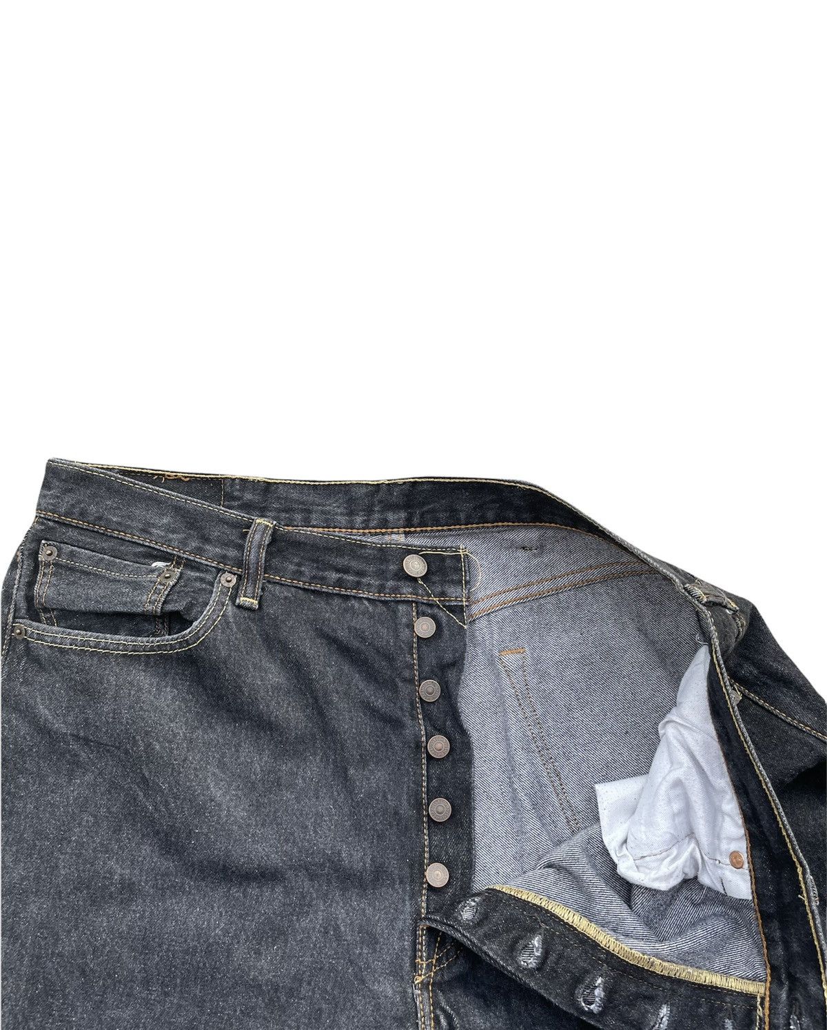 Levi's Levi’s 501 e Haiti Black Denim Size US 37 - 5 Thumbnail