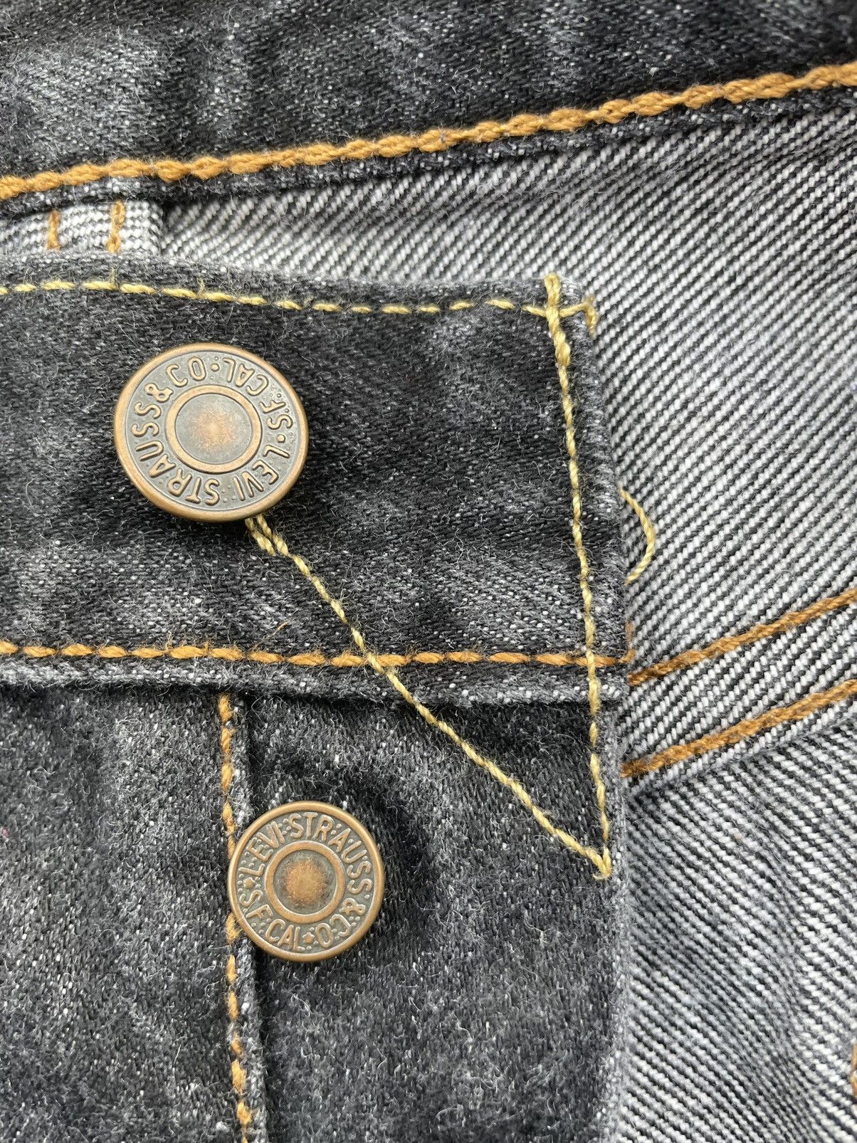 Levi's Levi’s 501 e Haiti Black Denim Size US 37 - 18 Thumbnail