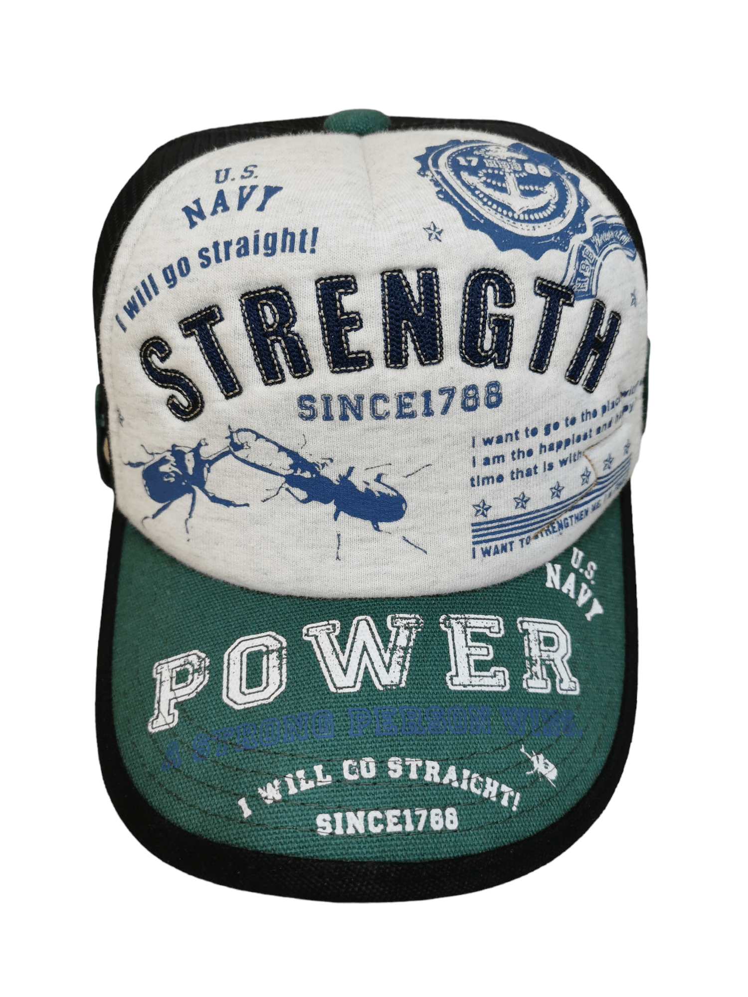 Japanese Brand JAPANESE BRAND STRENGTH TRUCKER HAT CAP Size ONE SIZE - 1 Thumbnail