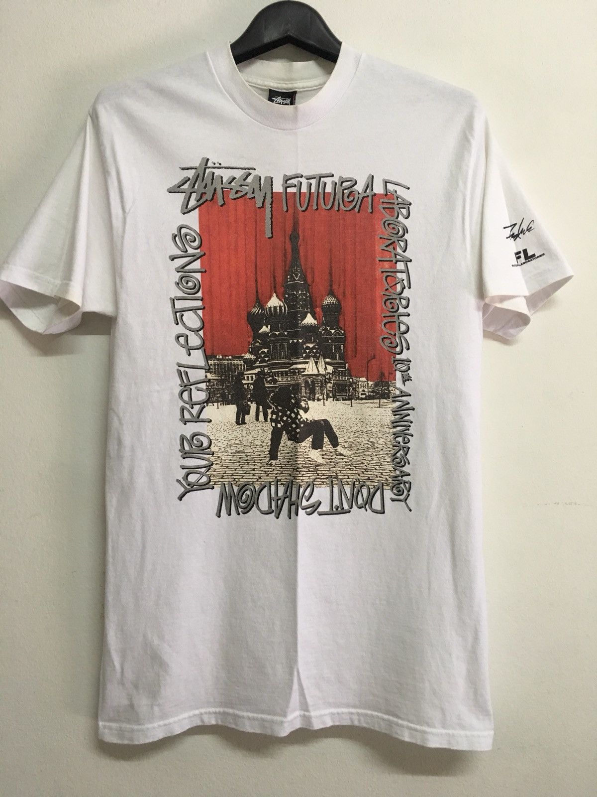STUSSY × FUTURA/10th Anniversary Tee