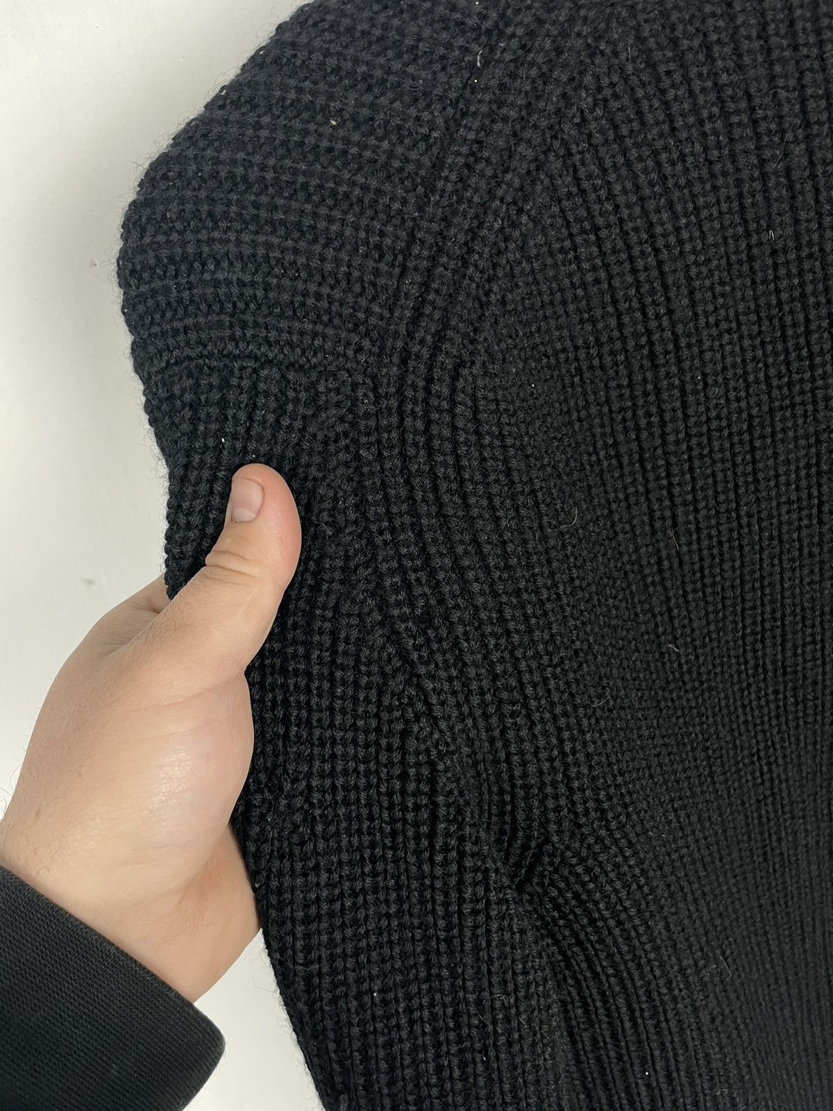 トップス PRADA nylon wool ds knit black トップス PRADA nylon wool ds knit black Large 2000s Prada Designer