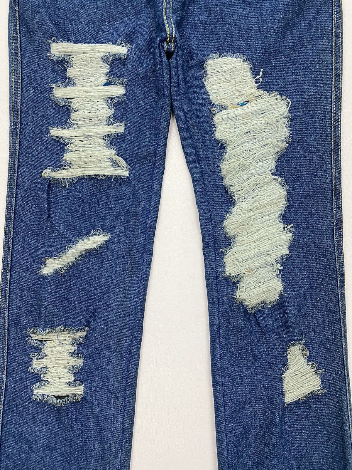 Lee Lee X Sample Reworked Distressed Jeans Size US 32 / EU 48 - 11 Thumbnail