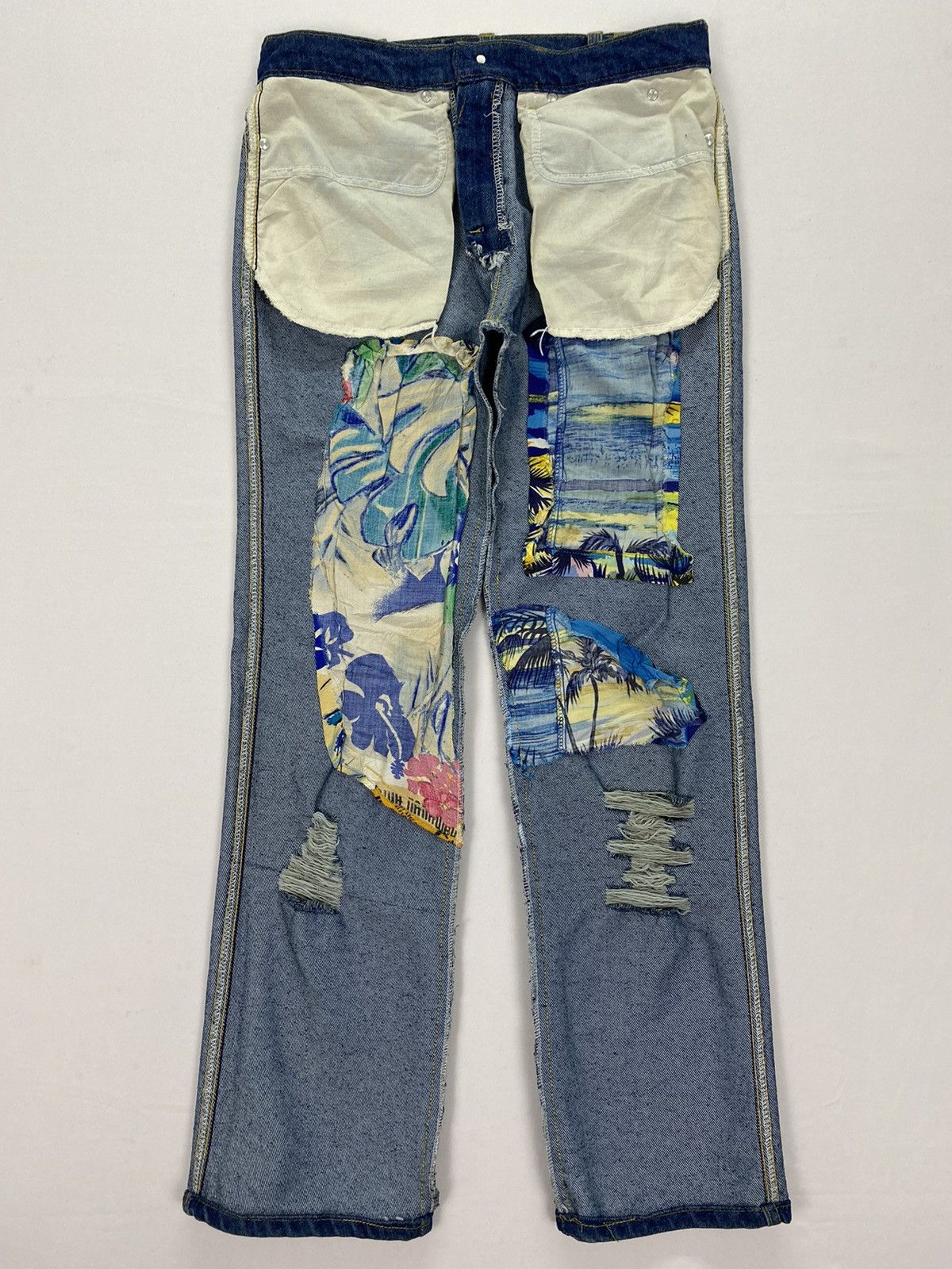Lee Lee X Sample Reworked Distressed Jeans Size US 32 / EU 48 - 9 Thumbnail