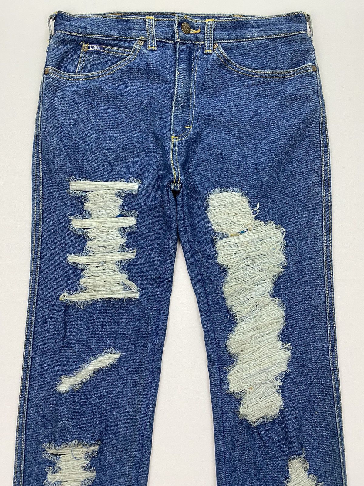 Lee Lee X Sample Reworked Distressed Jeans Size US 32 / EU 48 - 3 Thumbnail