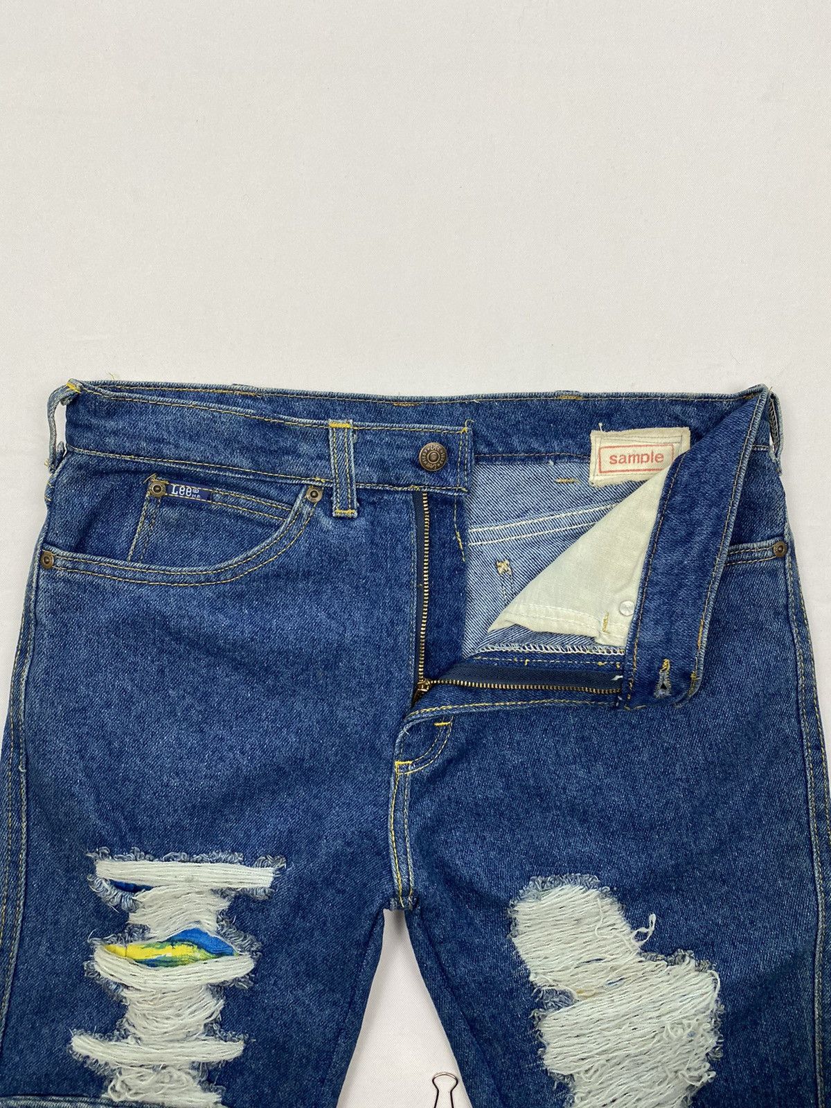 Lee Lee X Sample Reworked Distressed Jeans Size US 32 / EU 48 - 7 Thumbnail