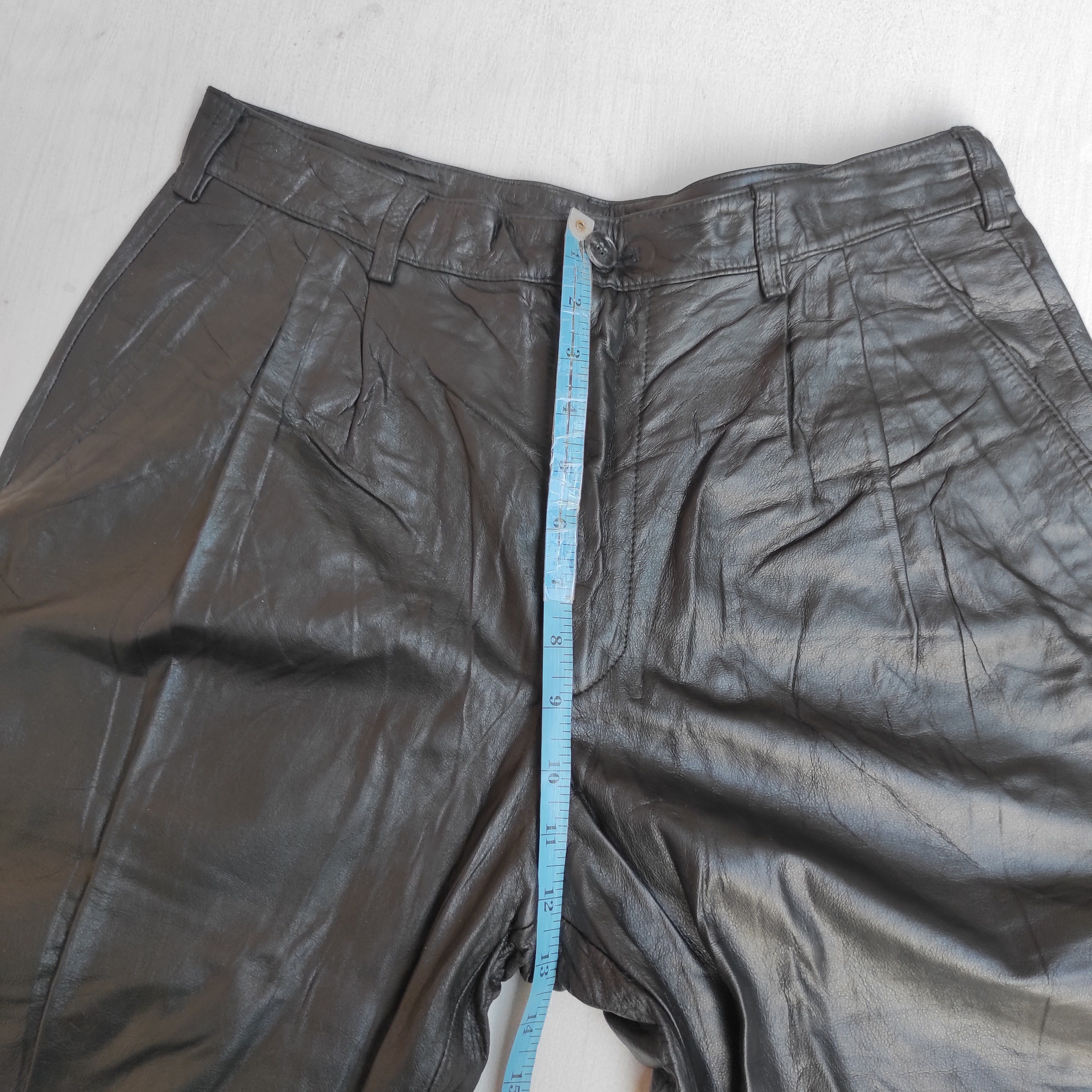Firenze Vintage Zanobetti Firenze Italy Leather Pants Size US 30 / EU 46 - 12 Thumbnail