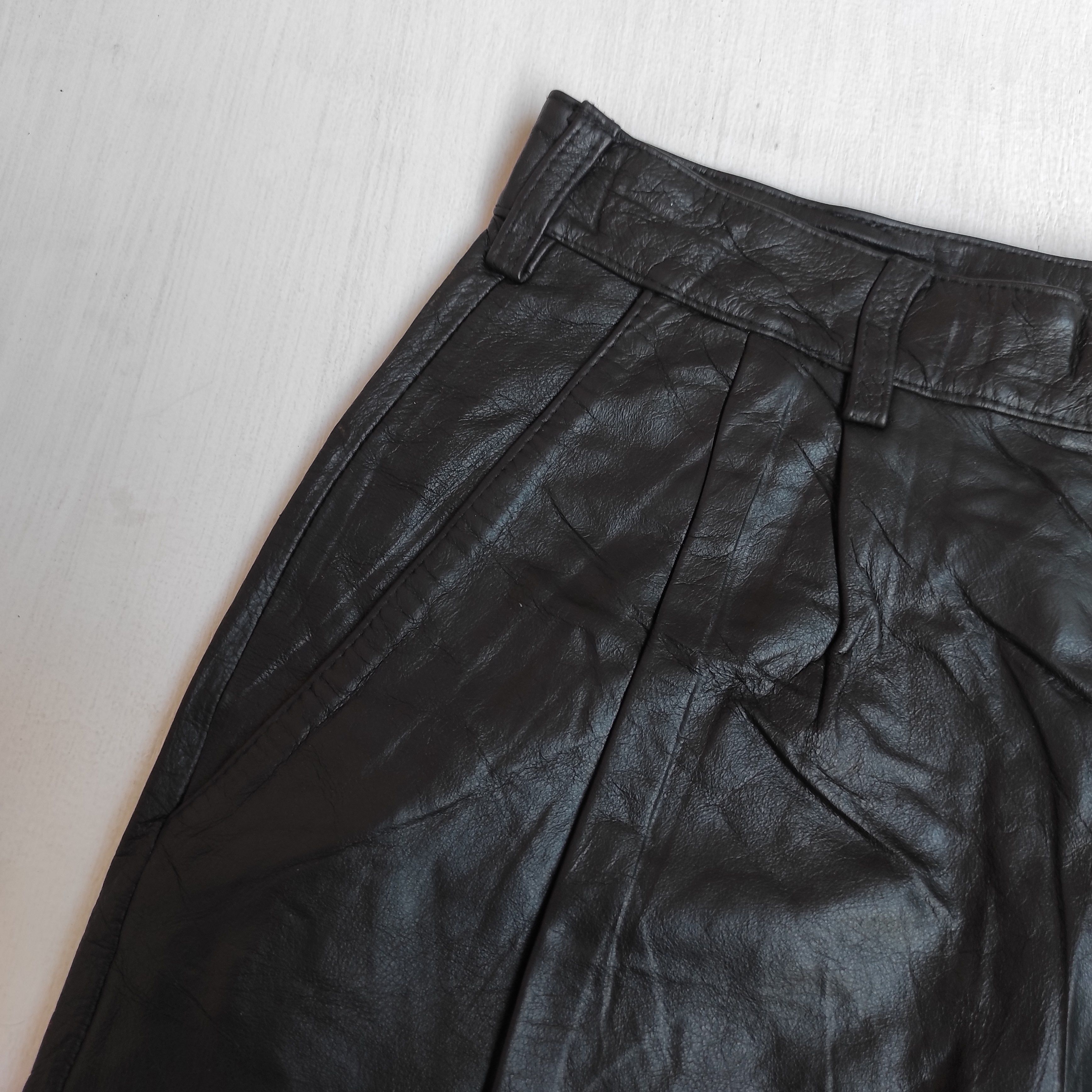 Firenze Vintage Zanobetti Firenze Italy Leather Pants Size US 30 / EU 46 - 3 Thumbnail