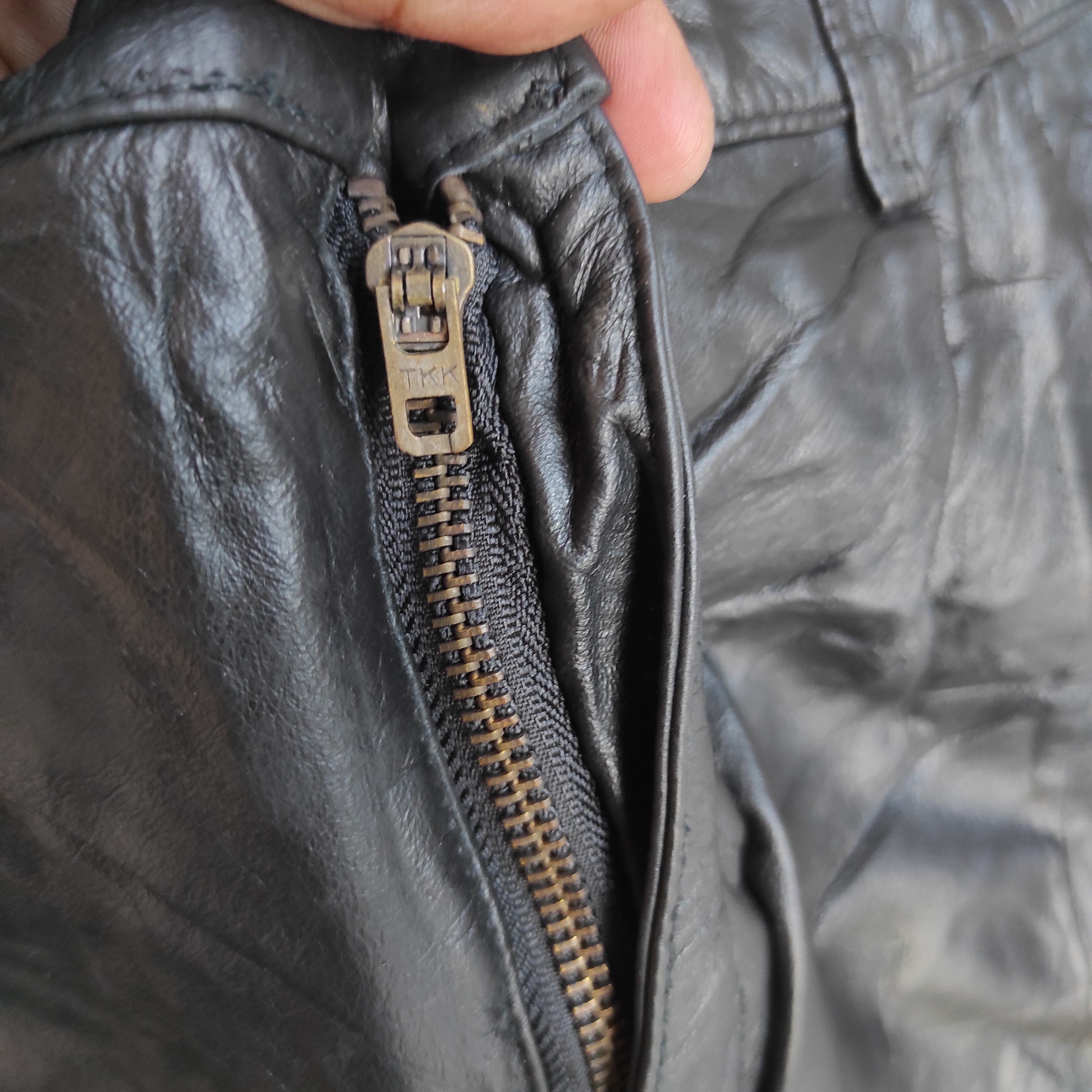 Firenze Vintage Zanobetti Firenze Italy Leather Pants Size US 30 / EU 46 - 4 Thumbnail