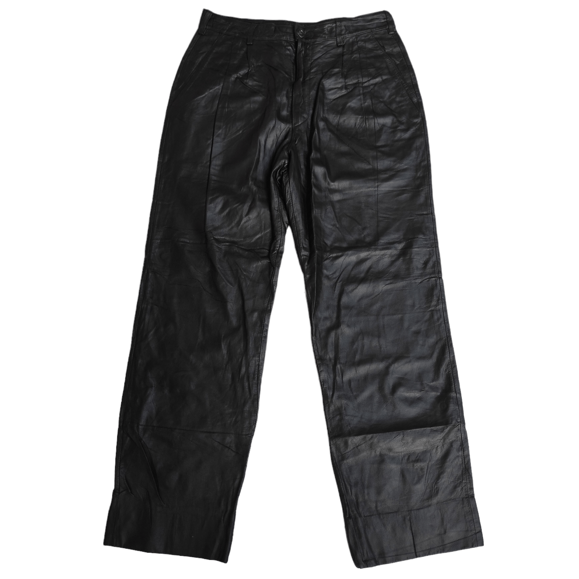 Firenze Vintage Zanobetti Firenze Italy Leather Pants Size US 30 / EU 46 - 1 Thumbnail