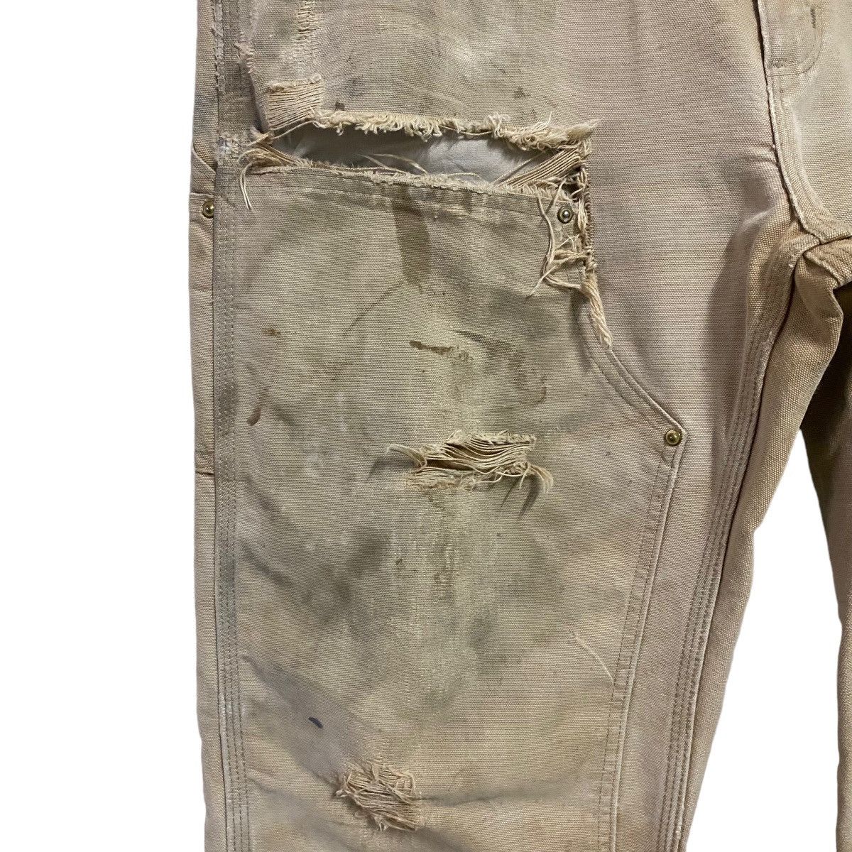 Carhartt Vintage Carhartt Thrashed Double Knee Carpenter Pant Size US 36 / EU 52 - 7 Thumbnail