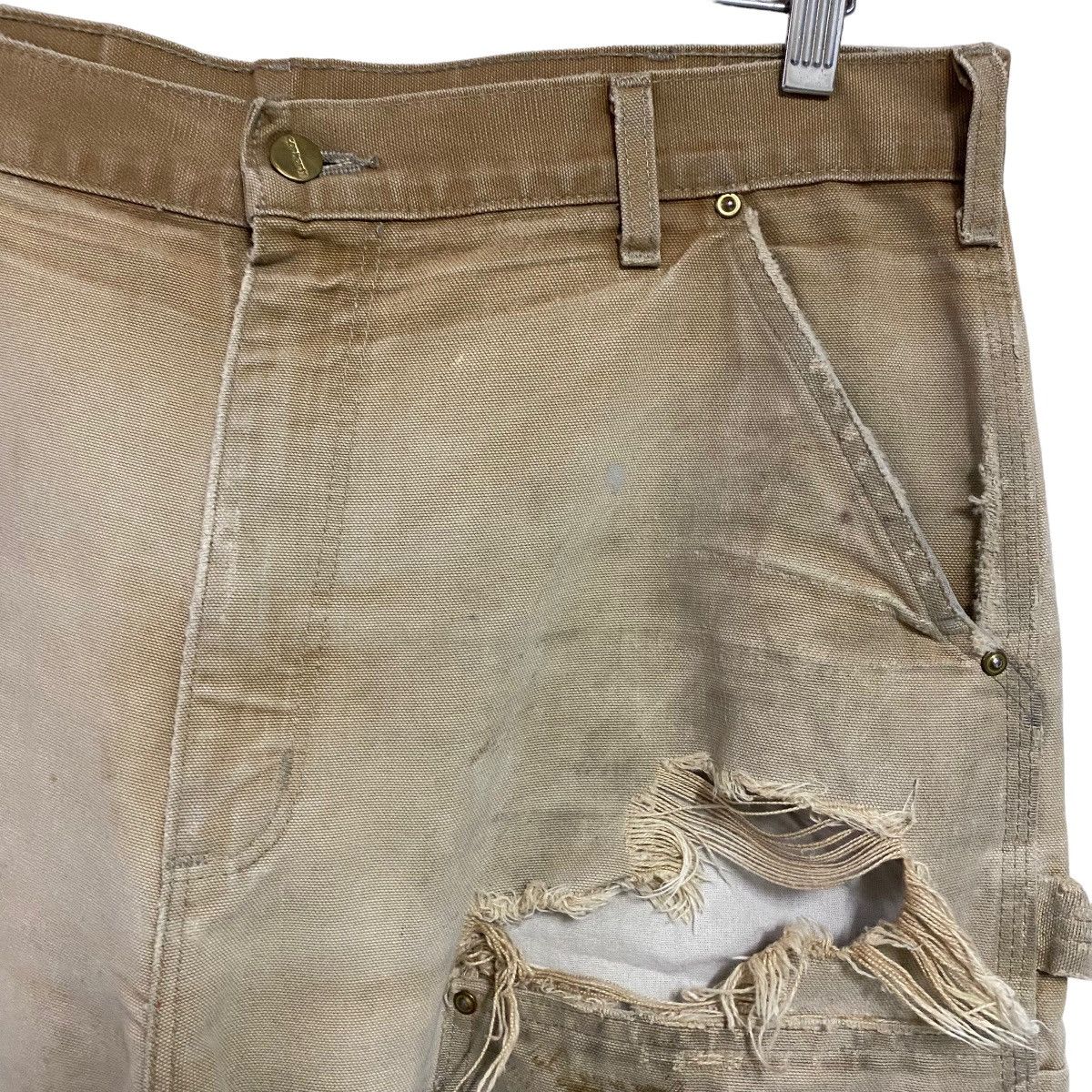 Carhartt Vintage Carhartt Thrashed Double Knee Carpenter Pant Size US 36 / EU 52 - 5 Thumbnail