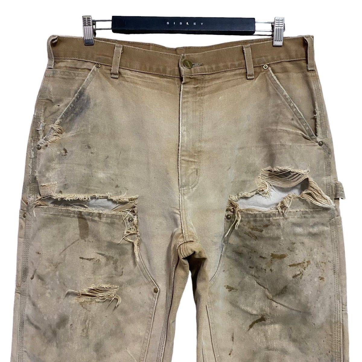 Carhartt Vintage Carhartt Thrashed Double Knee Carpenter Pant Size US 36 / EU 52 - 3 Thumbnail