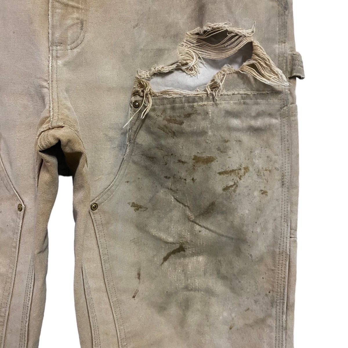 Carhartt Vintage Carhartt Thrashed Double Knee Carpenter Pant Size US 36 / EU 52 - 6 Thumbnail