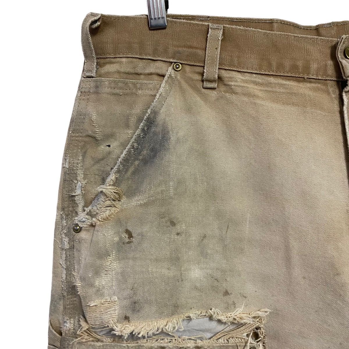 Carhartt Vintage Carhartt Thrashed Double Knee Carpenter Pant Size US 36 / EU 52 - 4 Thumbnail