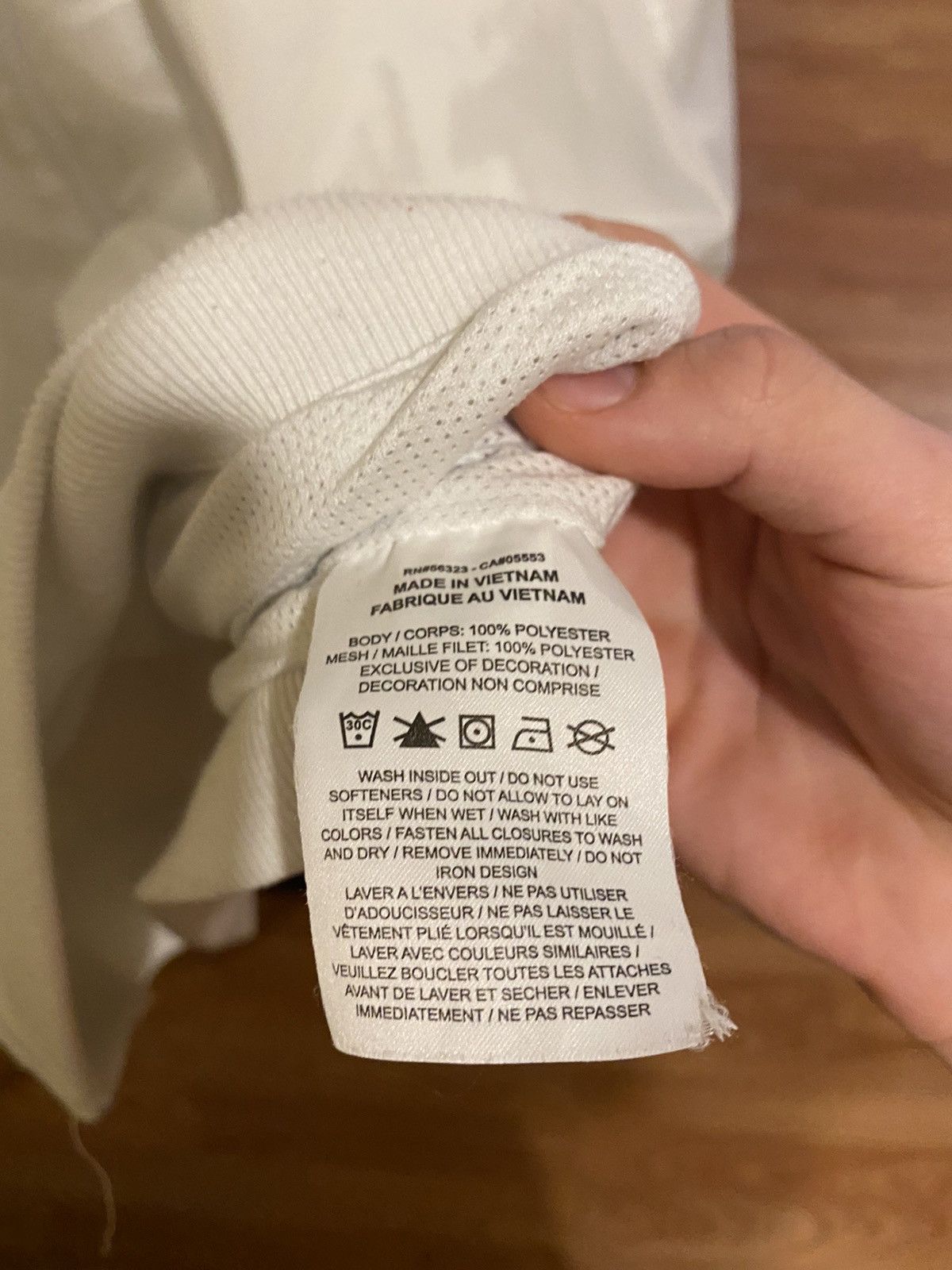Nike White Nike Windbreaker Size US L / EU 52-54 / 3 - 3 Thumbnail