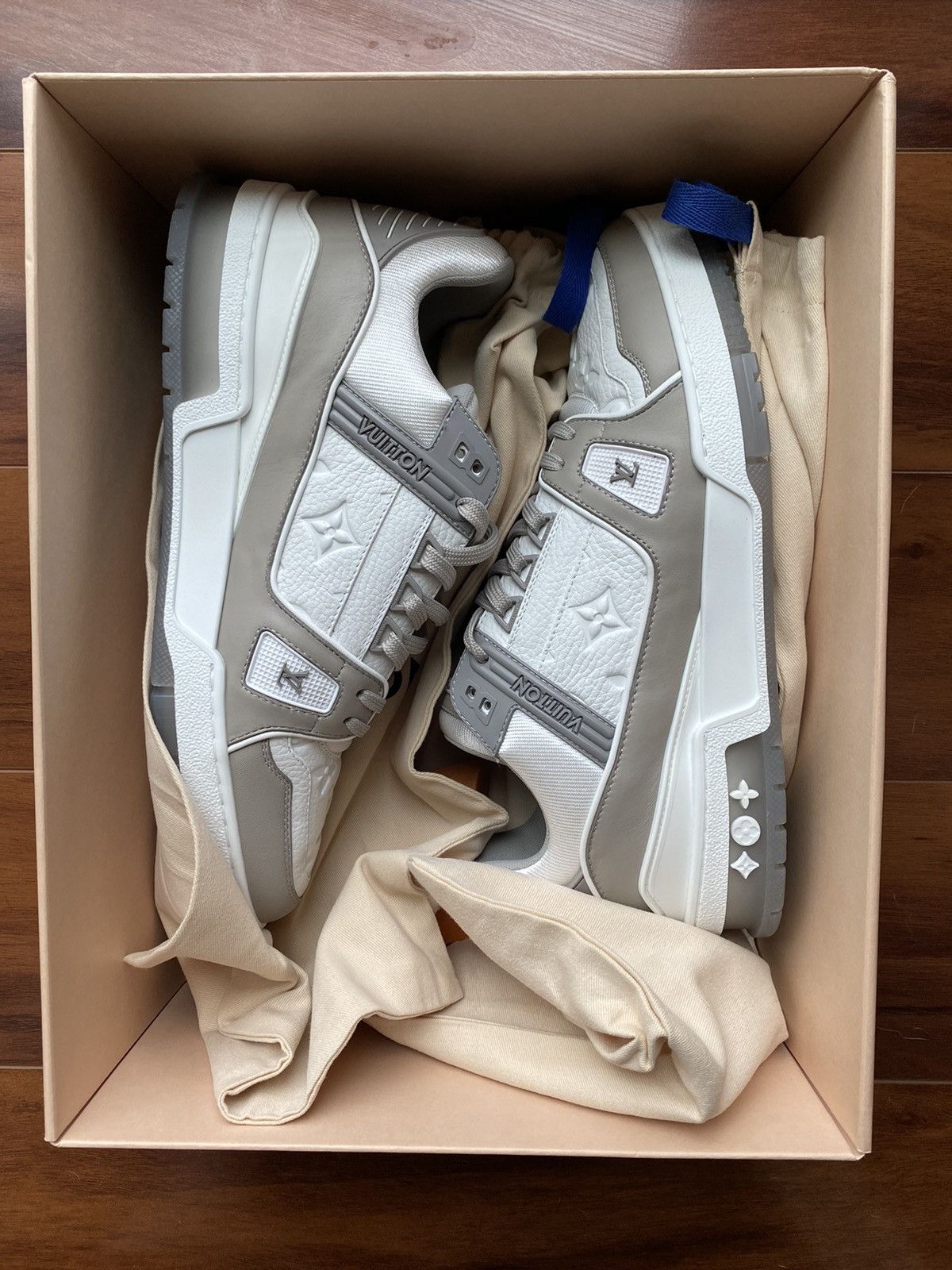 Louis Vuitton Grey LV trainer size 8.5 Size US 10 / EU 43 - 1 Thumbnail