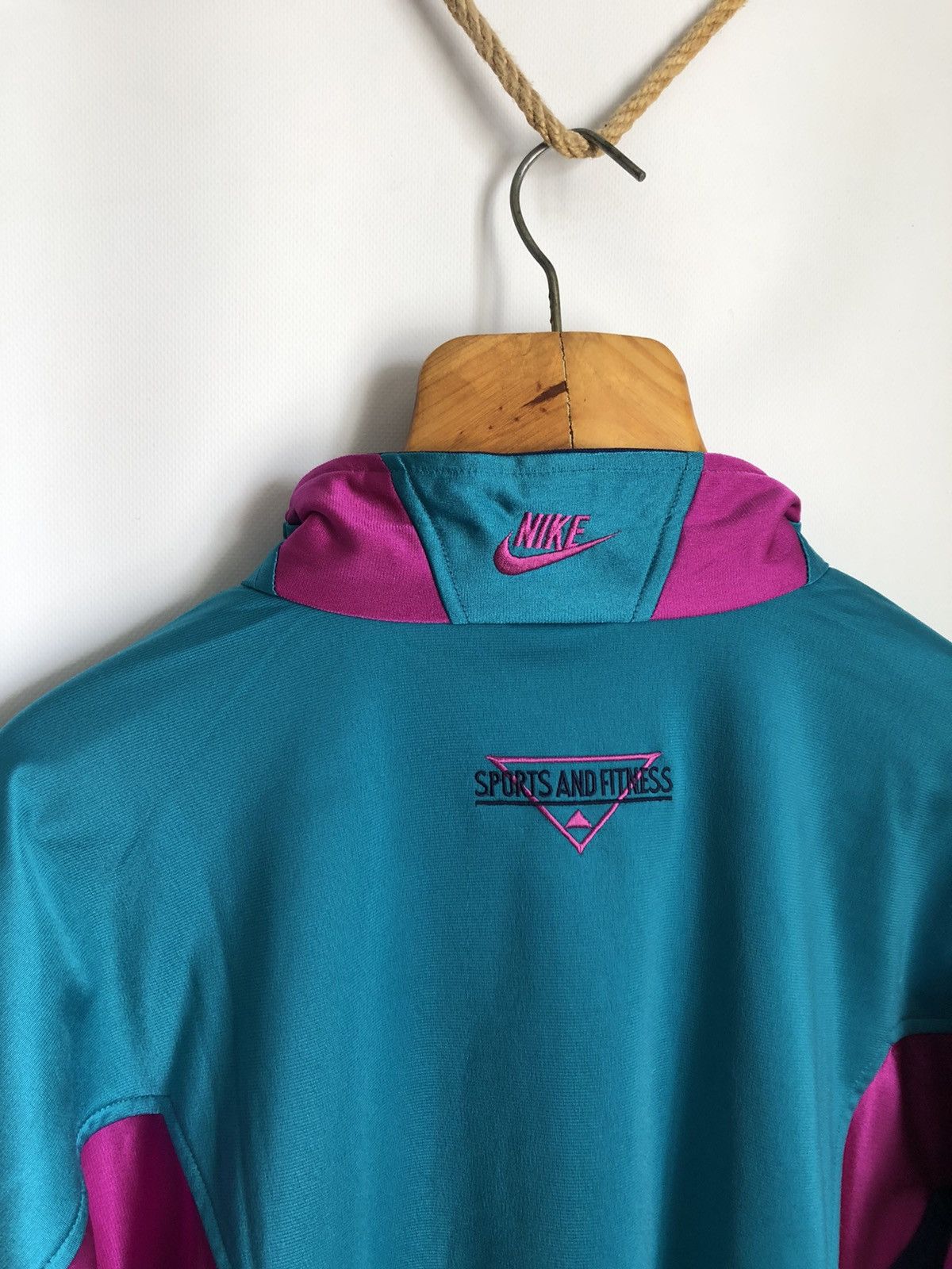 Nike × Vintage Vintage 80s Nike Oregon Beverton Track Jacket Y2k Swoosh Size US XL / EU 56 / 4 - 5 Thumbnail