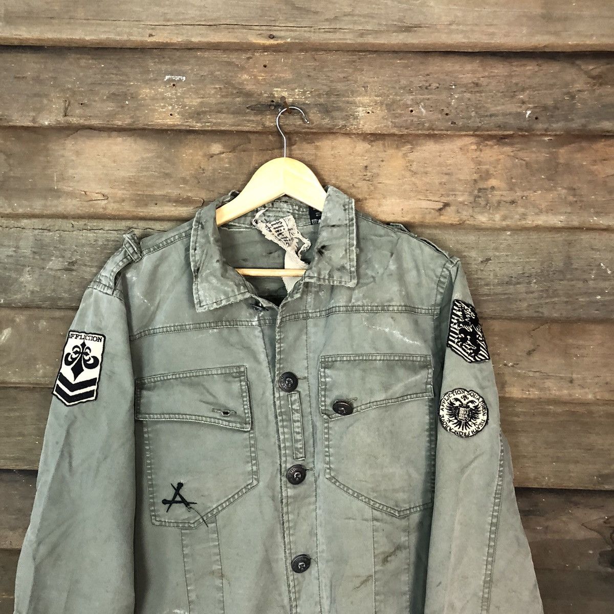 Affliction Affliction Skulls Green Light Jacket army #2830DLL Size US L / EU 52-54 / 3 - 7 Thumbnail