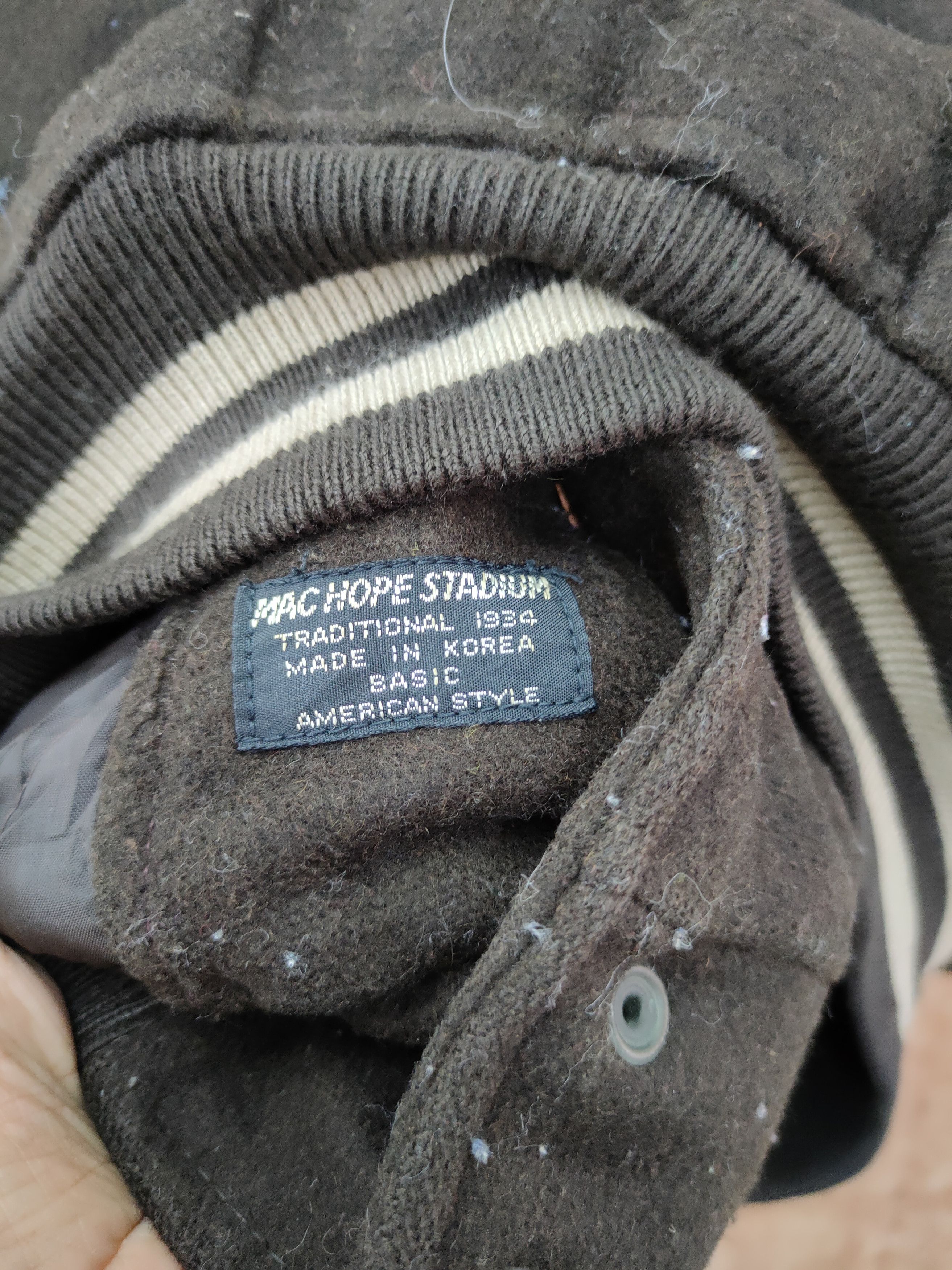 Vintage MacHope Stadium wool varsity jacket vintage #4095DLAL Size US L / EU 52-54 / 3 - 6 Thumbnail