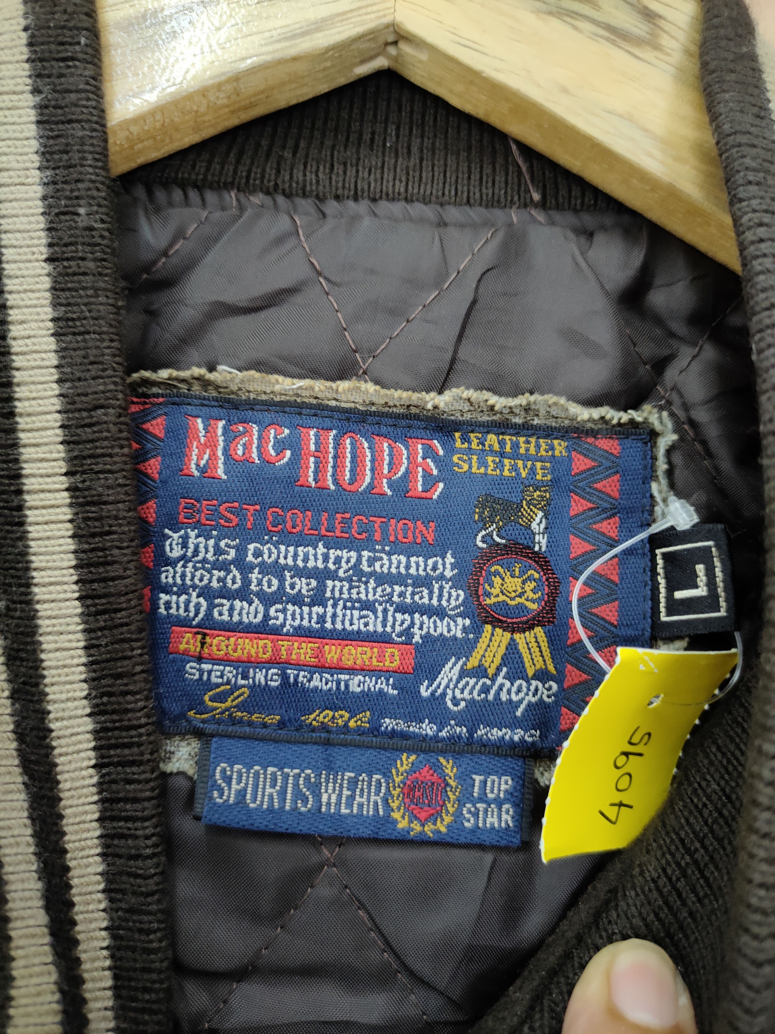 Vintage MacHope Stadium wool varsity jacket vintage #4095DLAL Size US L / EU 52-54 / 3 - 11 Thumbnail