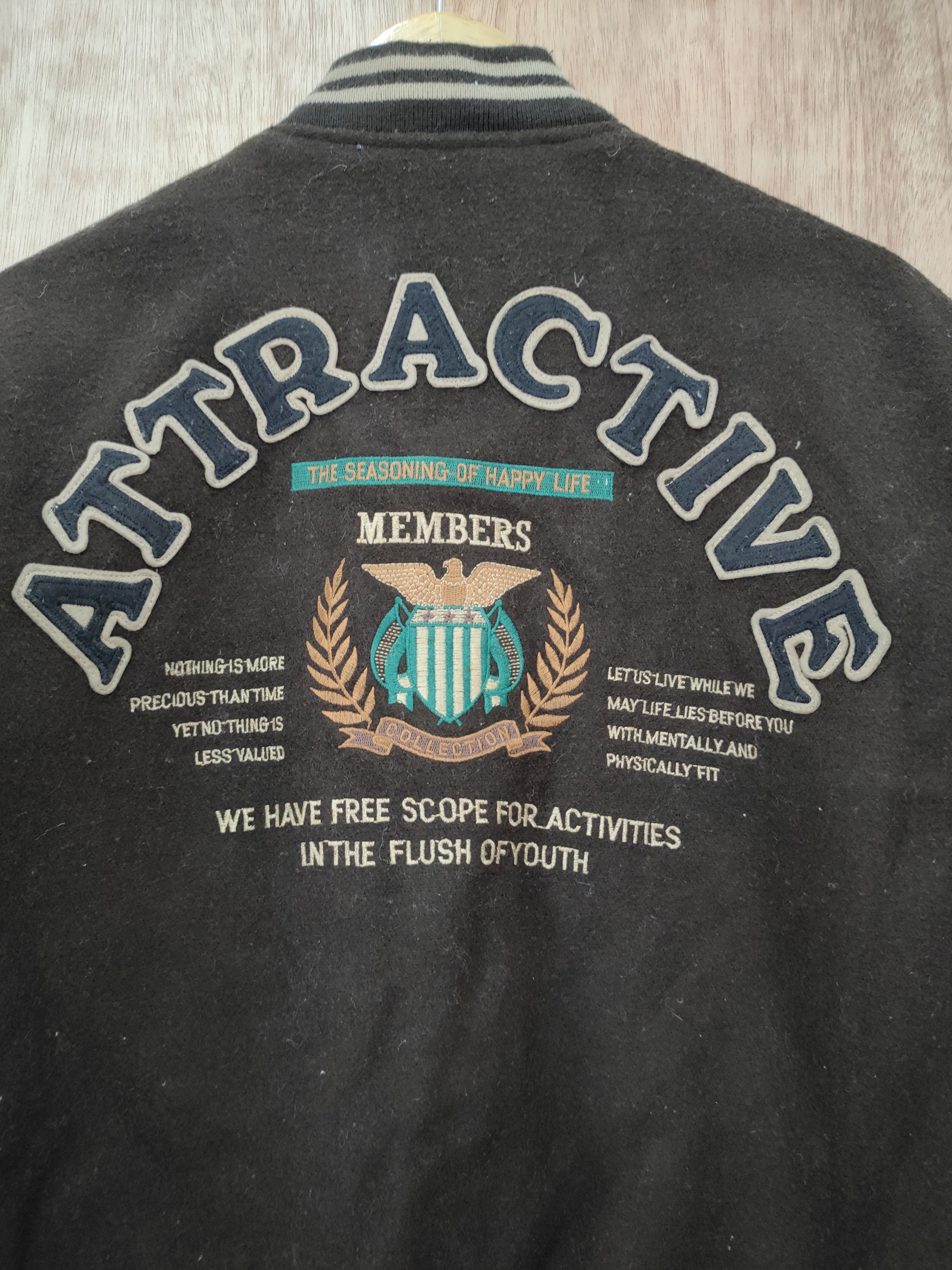 Vintage MacHope Stadium wool varsity jacket vintage #4095DLAL Size US L / EU 52-54 / 3 - 4 Thumbnail